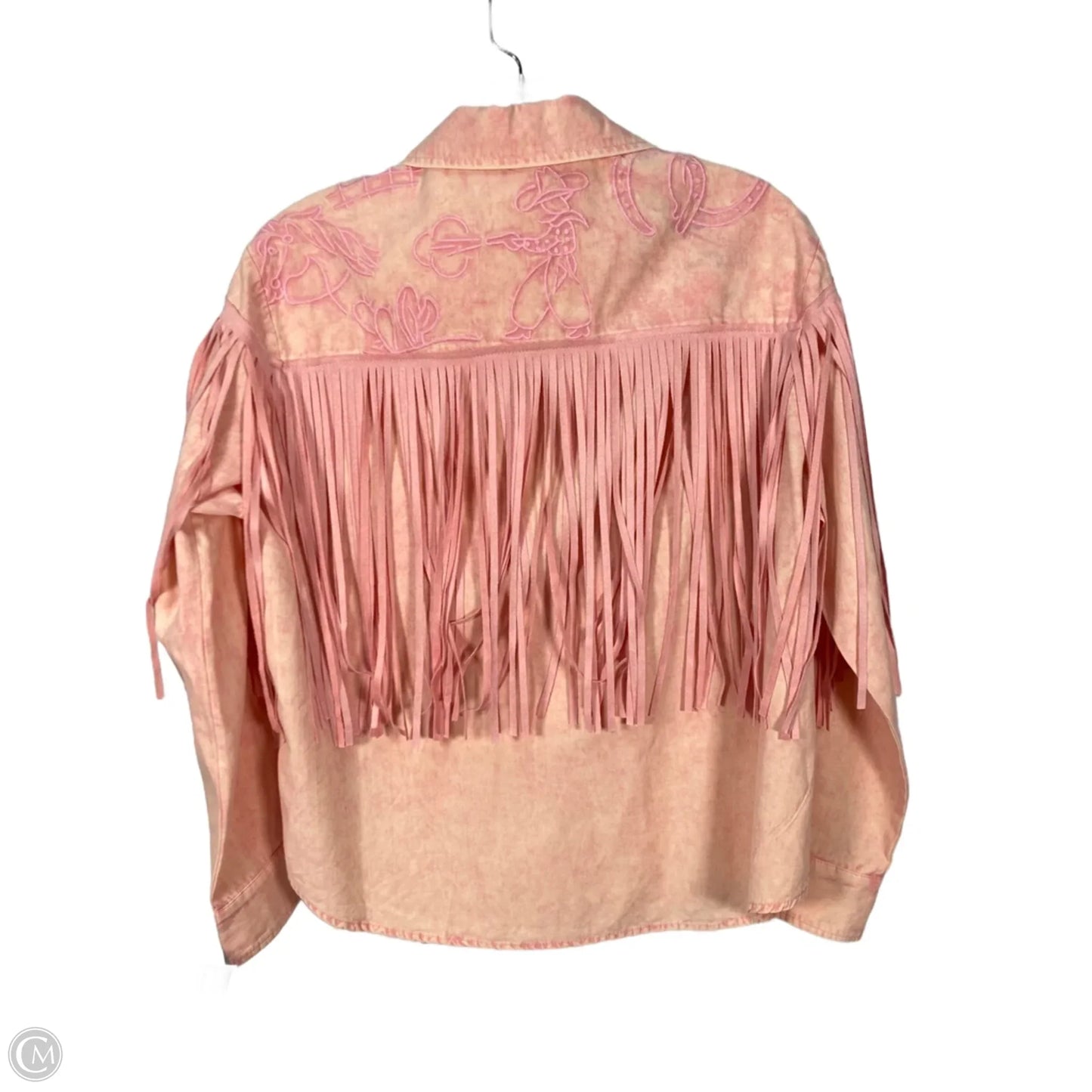 Top Long Sleeve By Blue B In Pink, Size: S