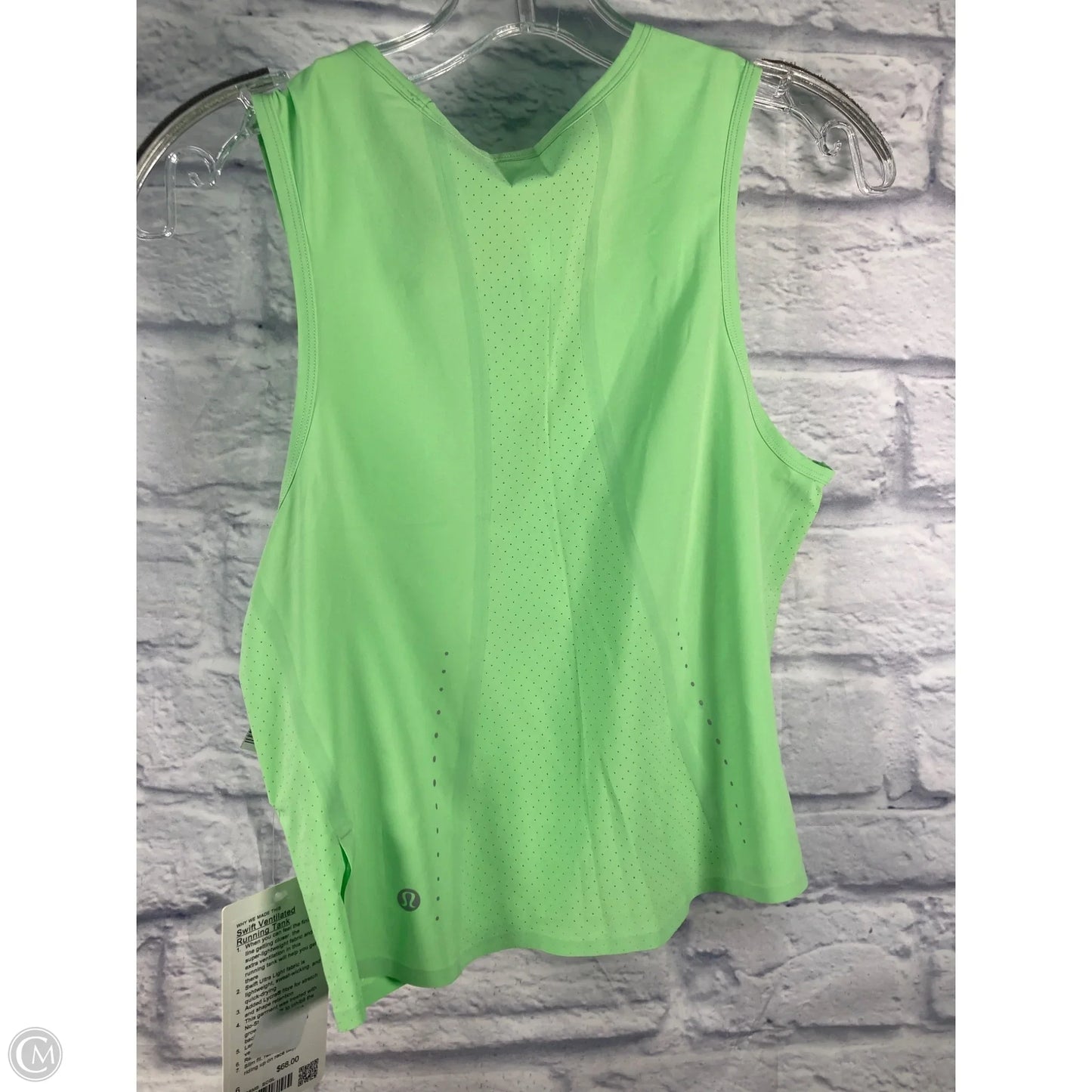 Athletic Tank Top By Lululemon In Green, Size: S