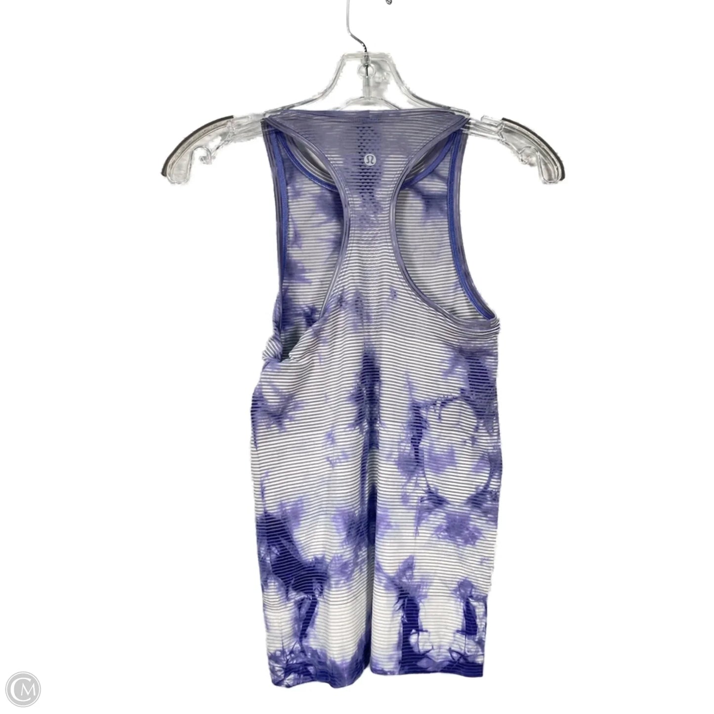 Athletic Tank Top By Lululemon In Purple & White, Size: Xs