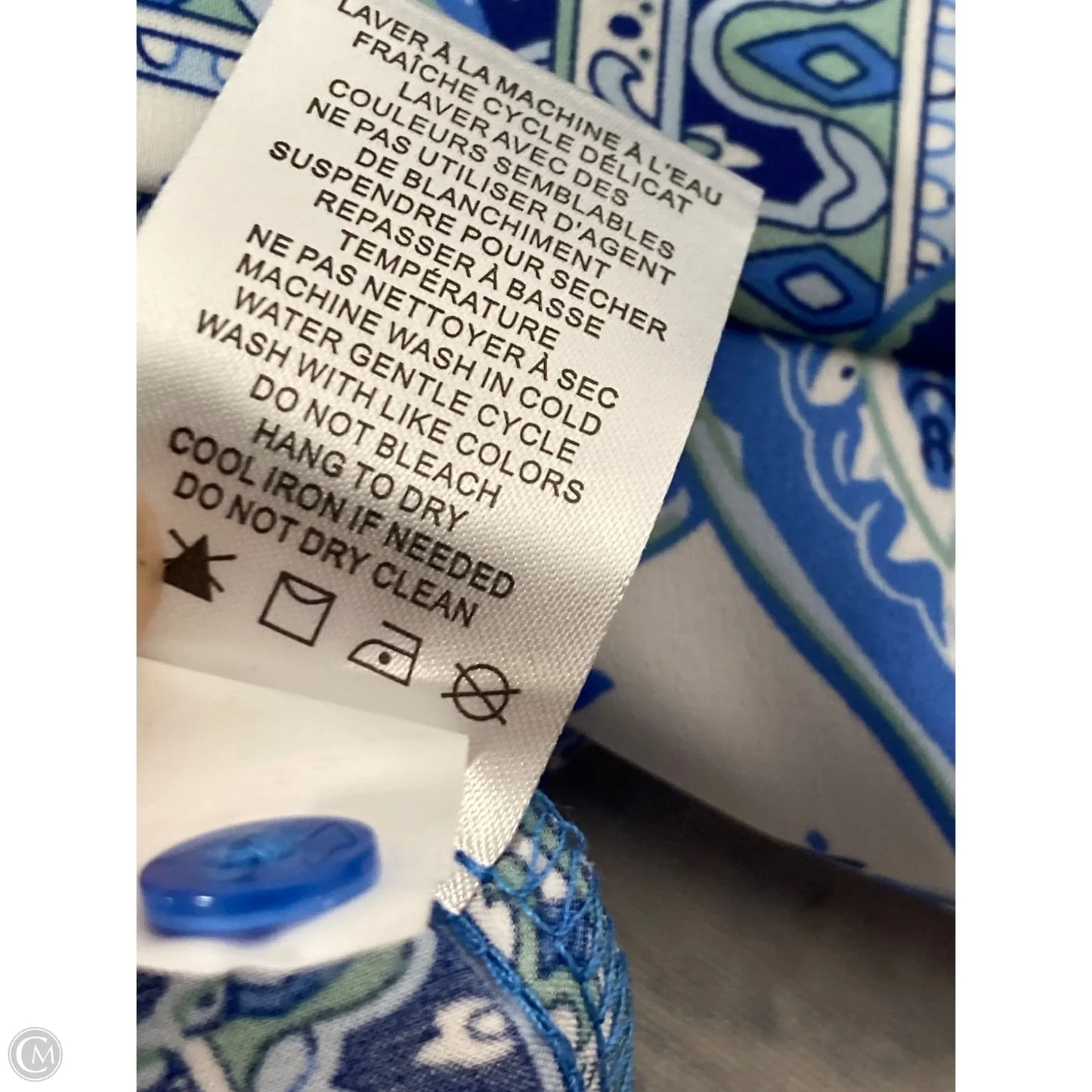 Top Long Sleeve By Maison Damelie In Blue, Size: L