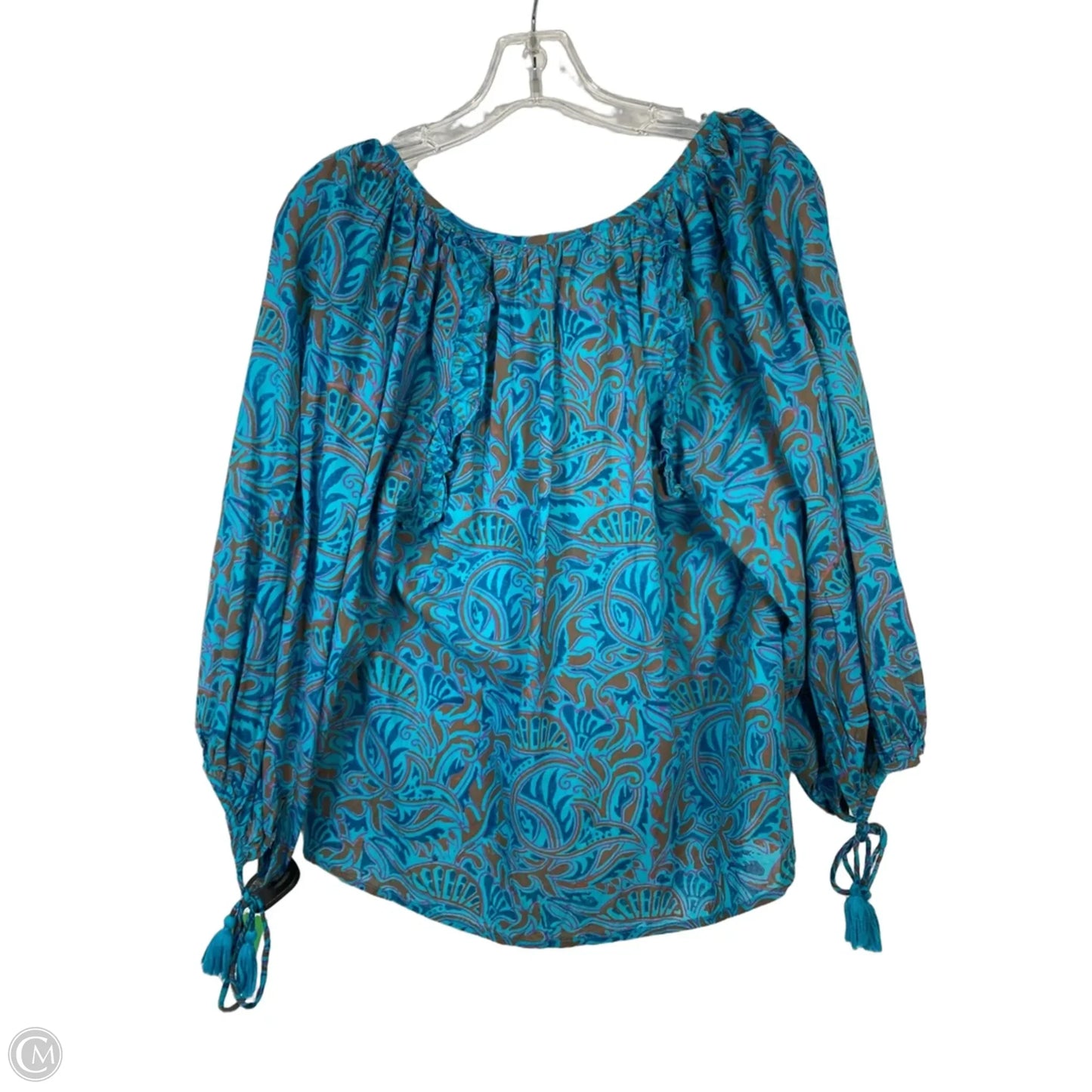 Top Short Sleeve By Cleobella In Blue, Size: S