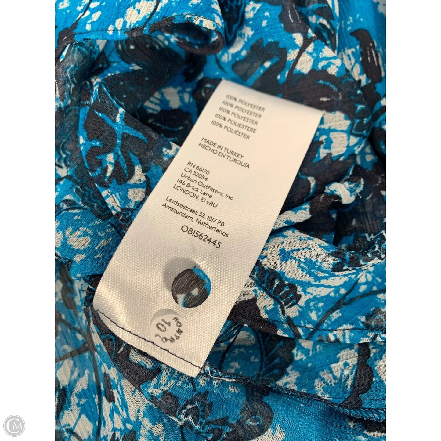Blouse Long Sleeve By Anthropologie In Blue, Size: L