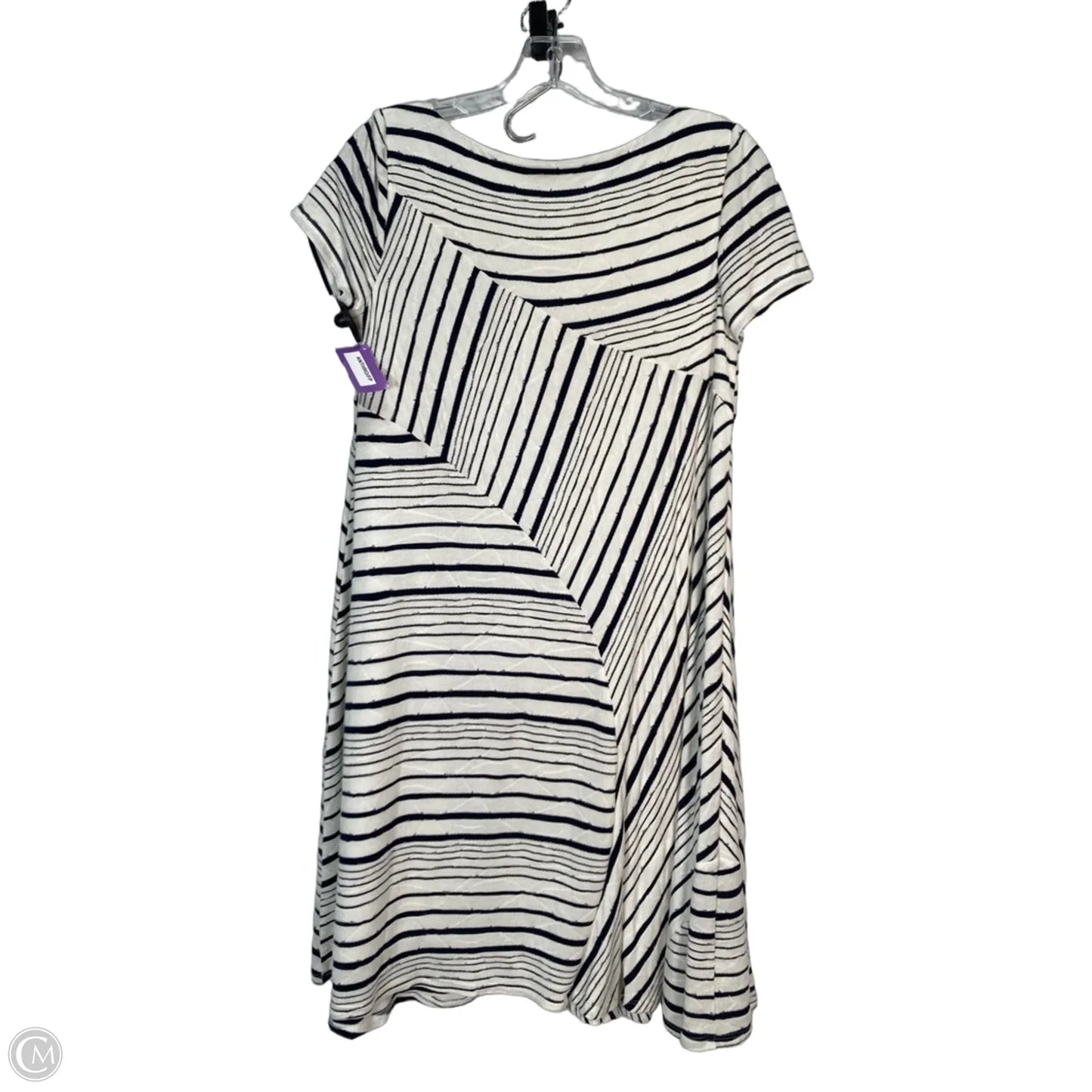 Dress Casual Short By Maeve In Blue & White, Size: S