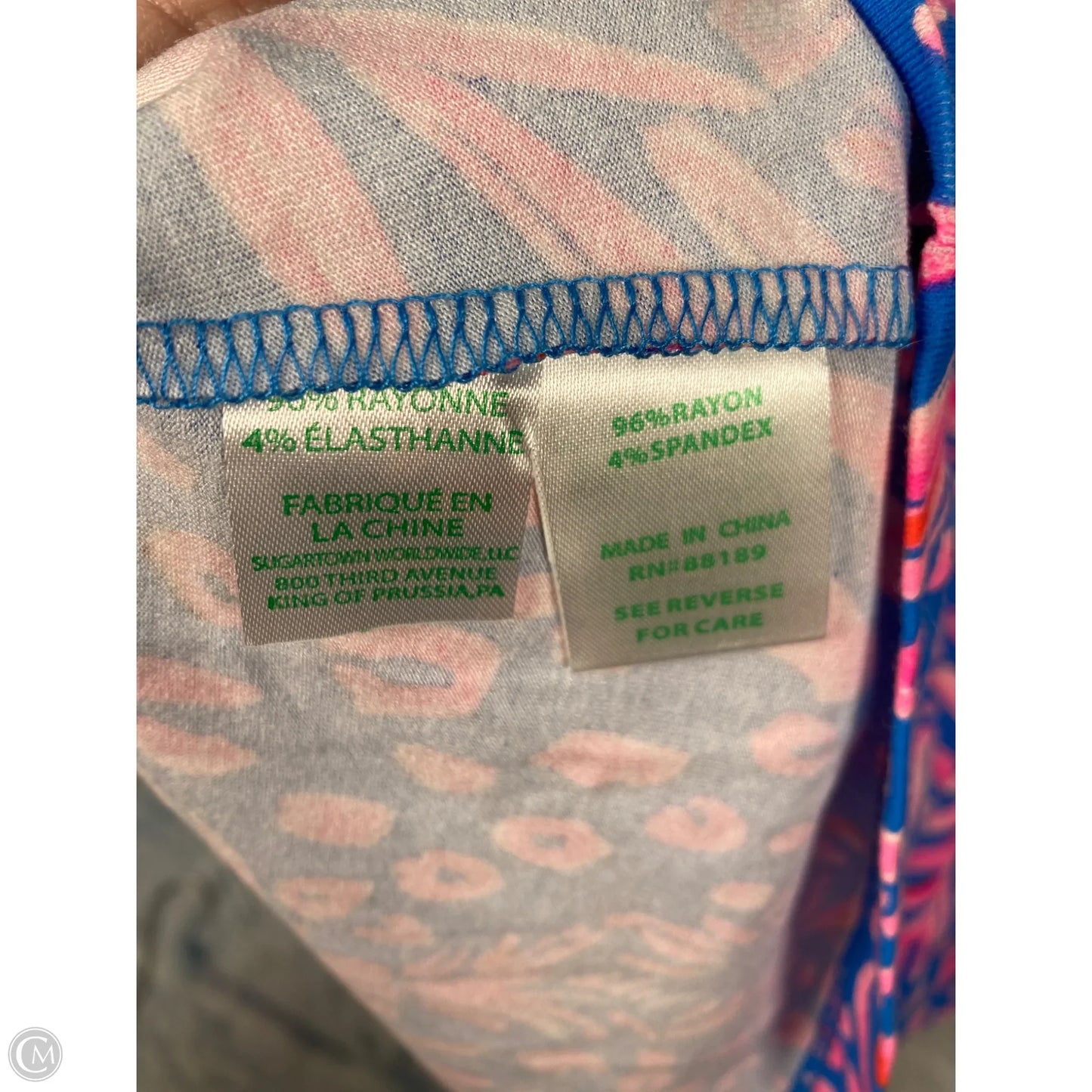 Dress Designer By Lilly Pulitzer In Blue & Pink, Size: Xs
