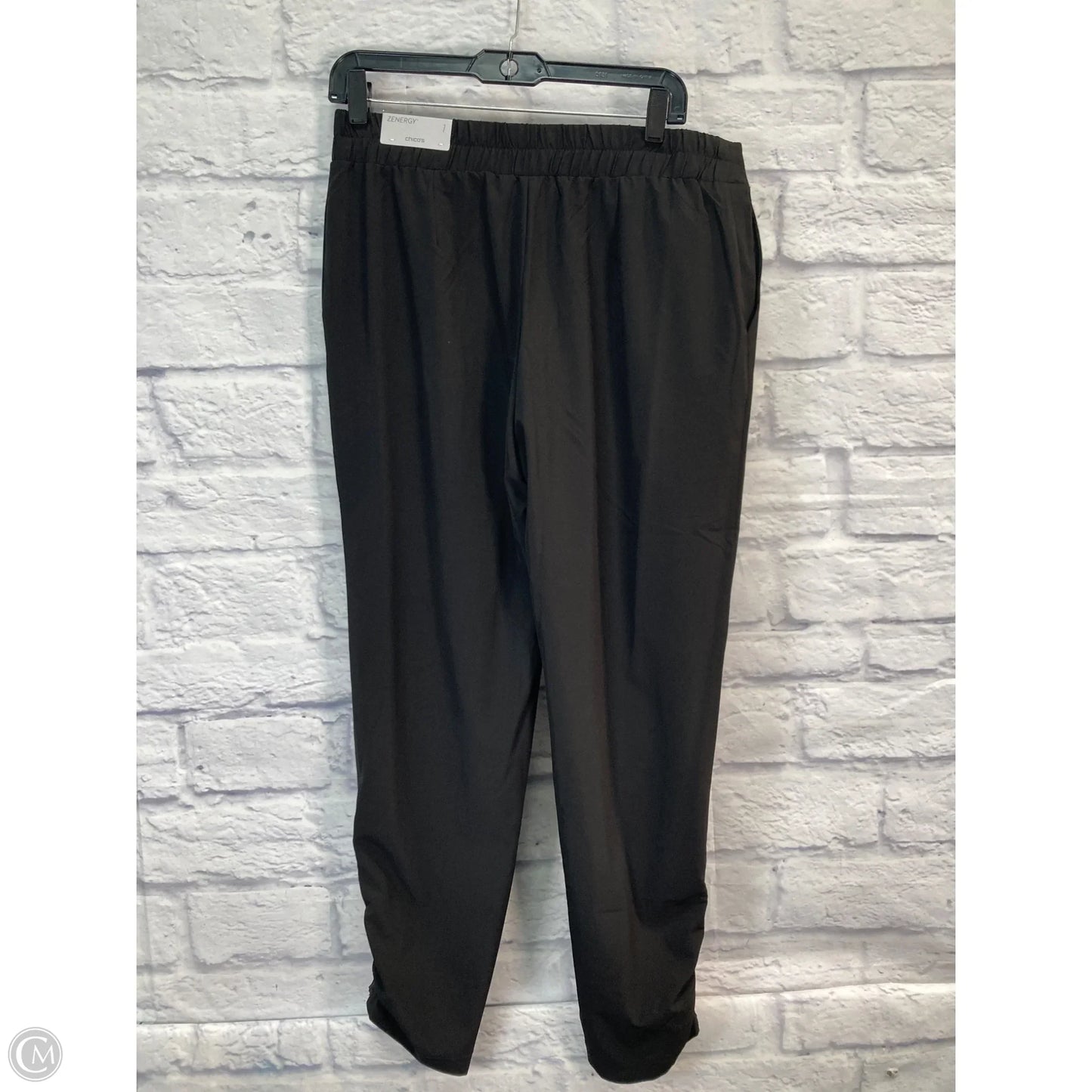 Athletic Pants By Zenergy By Chicos In Black & White, Size: M