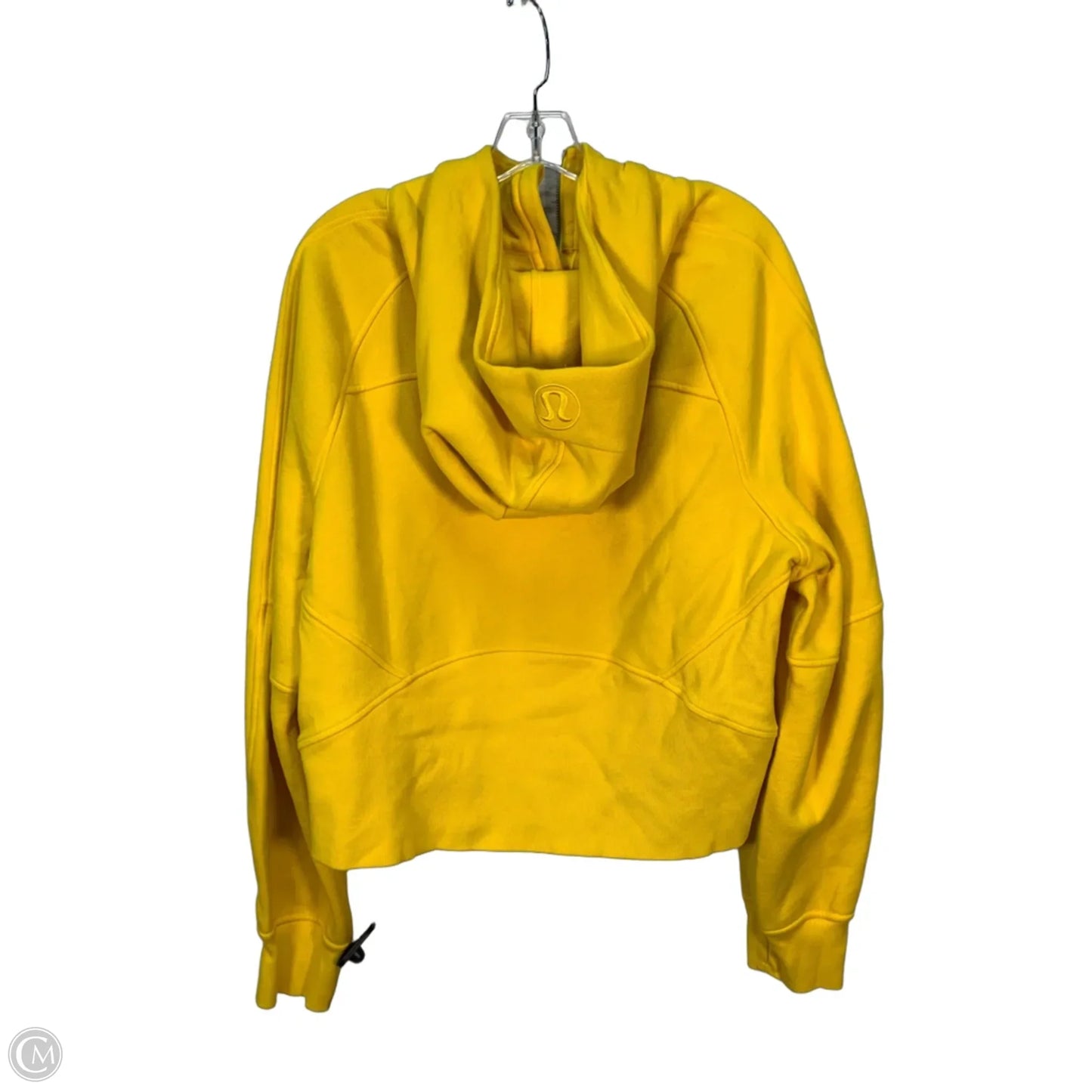 Athletic Sweatshirt Hoodie By Lululemon In Yellow, Size: Xl