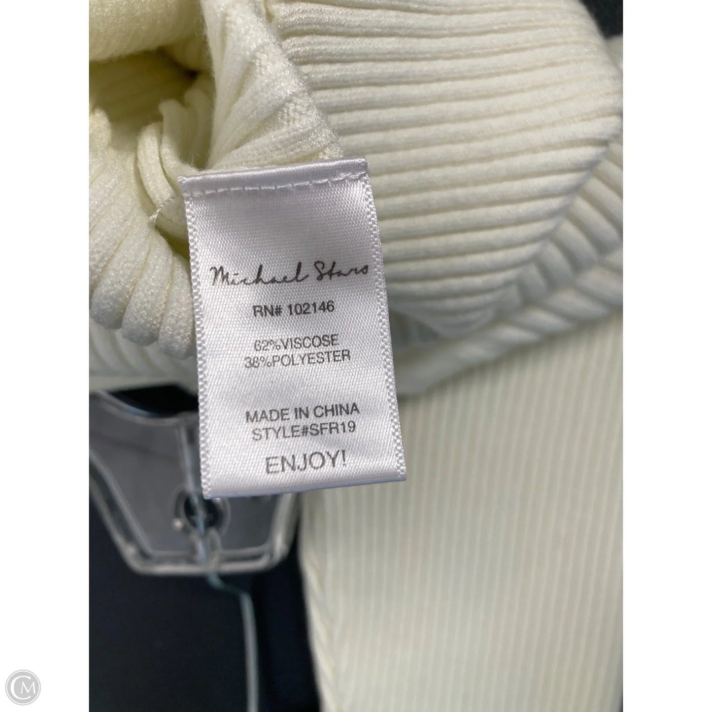 Top Short Sleeve By Michael Stars In Cream, Size: M