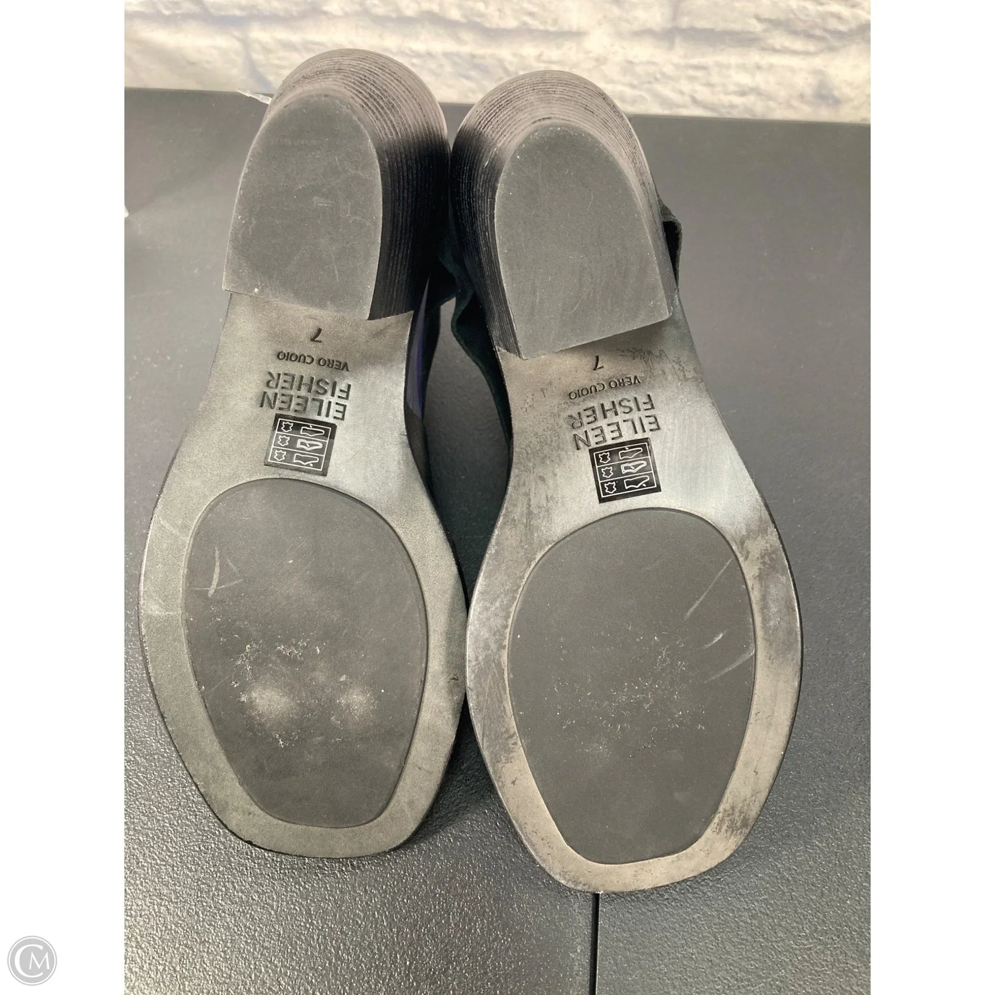 Sandals Heels Block By Eileen Fisher In Black, Size: 7