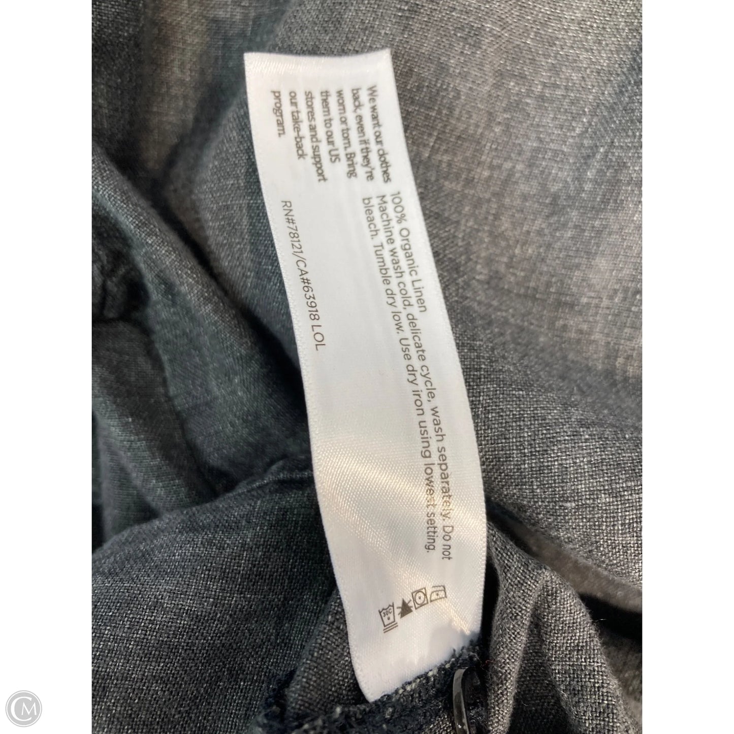 Tunic Long Sleeve By Eileen Fisher In Grey, Size: S