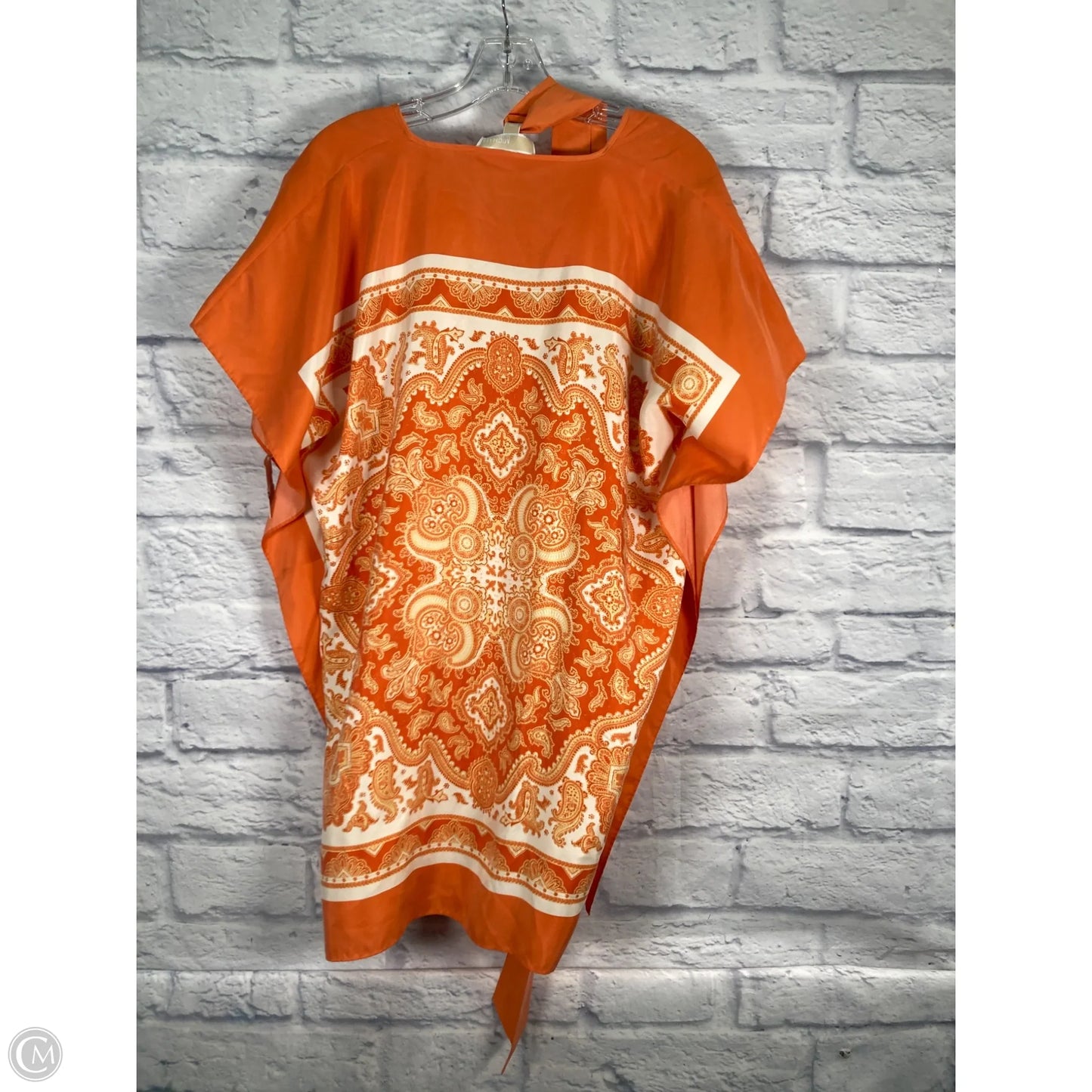 Tunic Short Sleeve By Michael By Michael Kors In Orange, Size: Xl