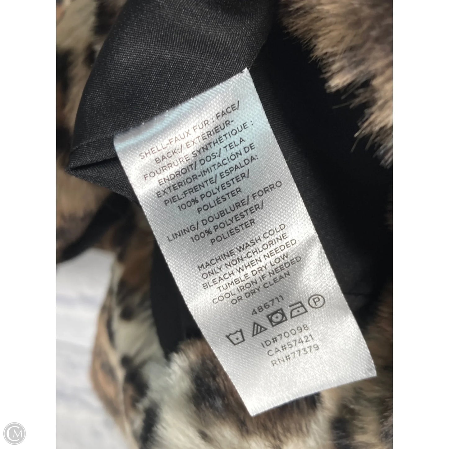 Coat Faux Fur & Sherpa By Ann Taylor In Animal Print, Size: Xsp