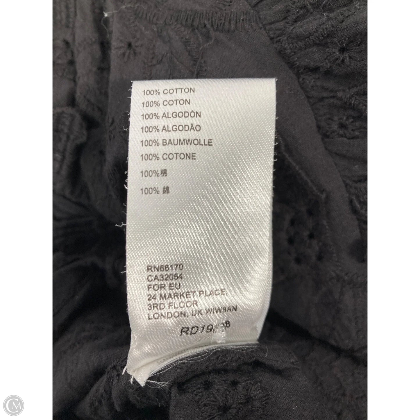 Top Long Sleeve By Anthropologie In Black, Size: S