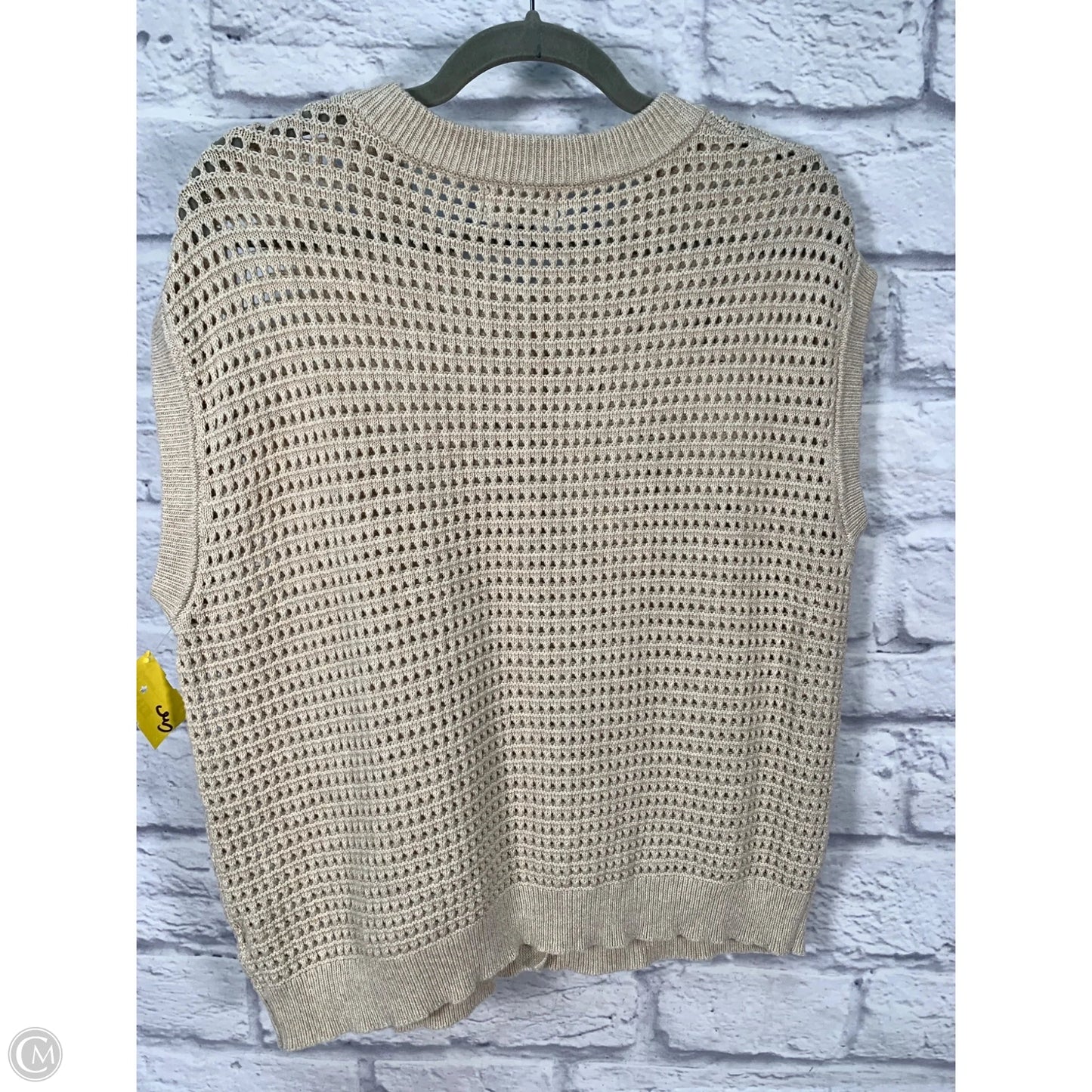 Vest Sweater By Universal Thread In Tan, Size: S