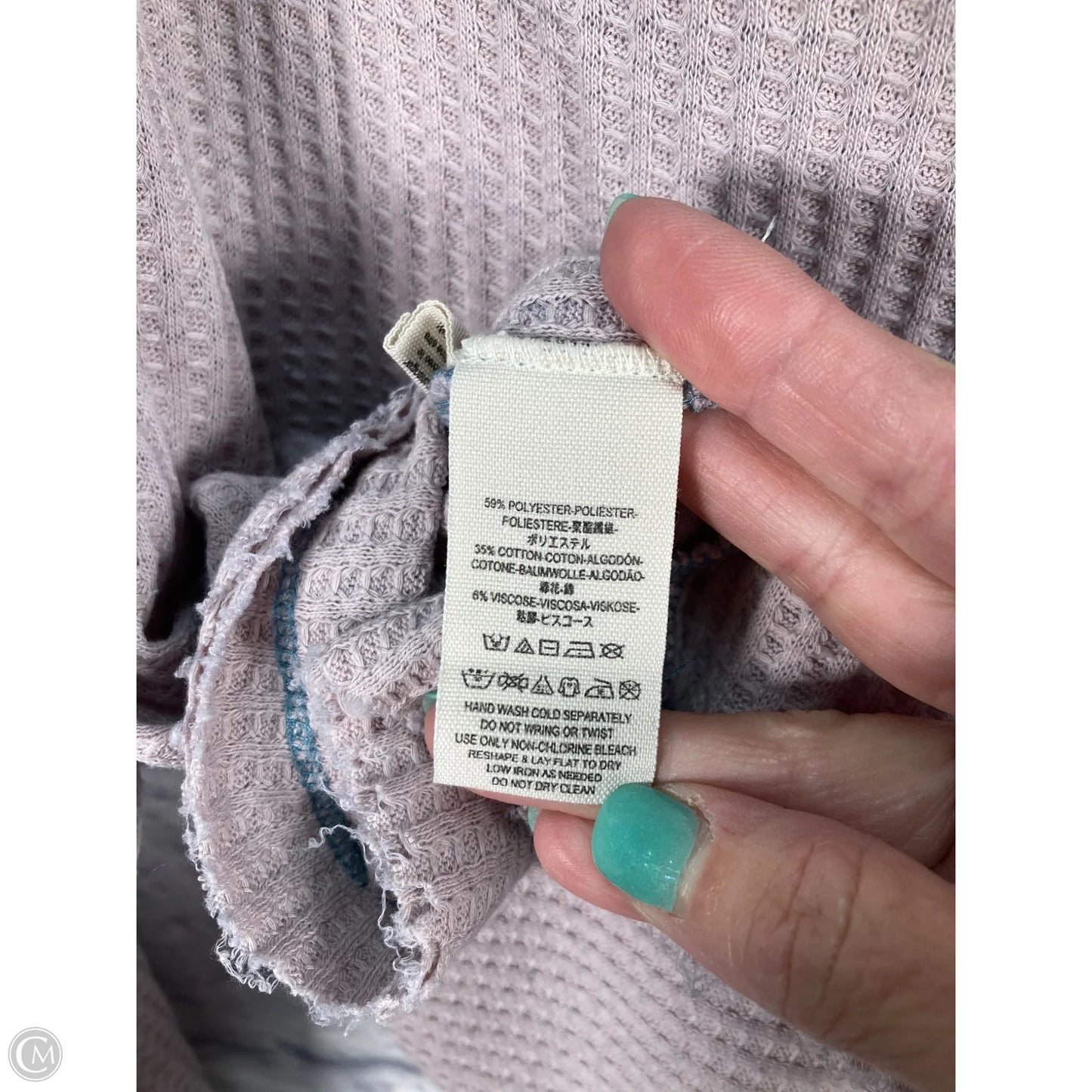 Top Long Sleeve By We The Free In Purple, Size: M