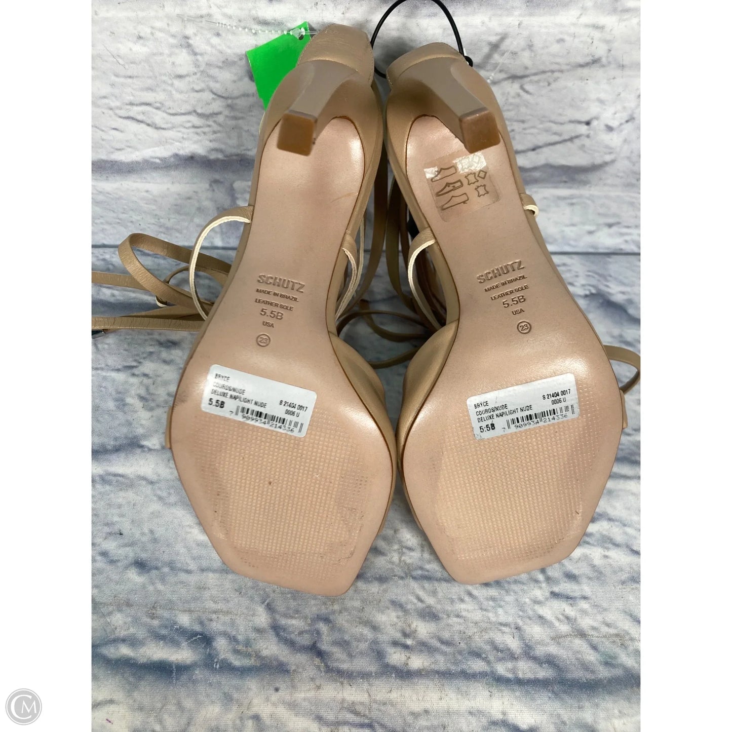 Shoes Heels Stiletto By Schutz In Tan, Size: 5.5