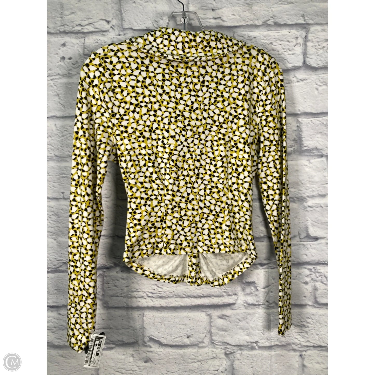 Top Long Sleeve By Maeve In Black & Yellow, Size: Xs