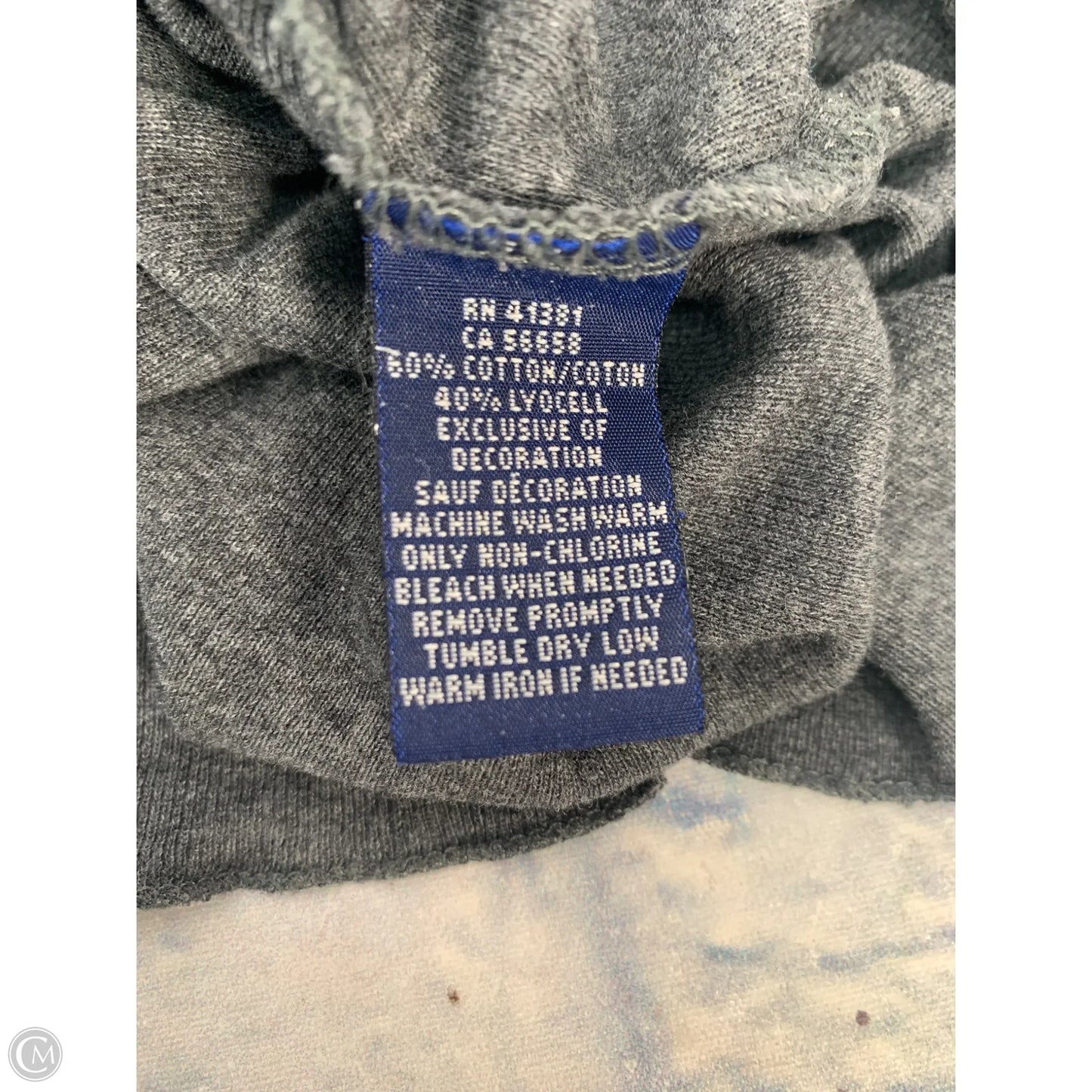 Top Long Sleeve By Ralph Lauren In Grey, Size: M
