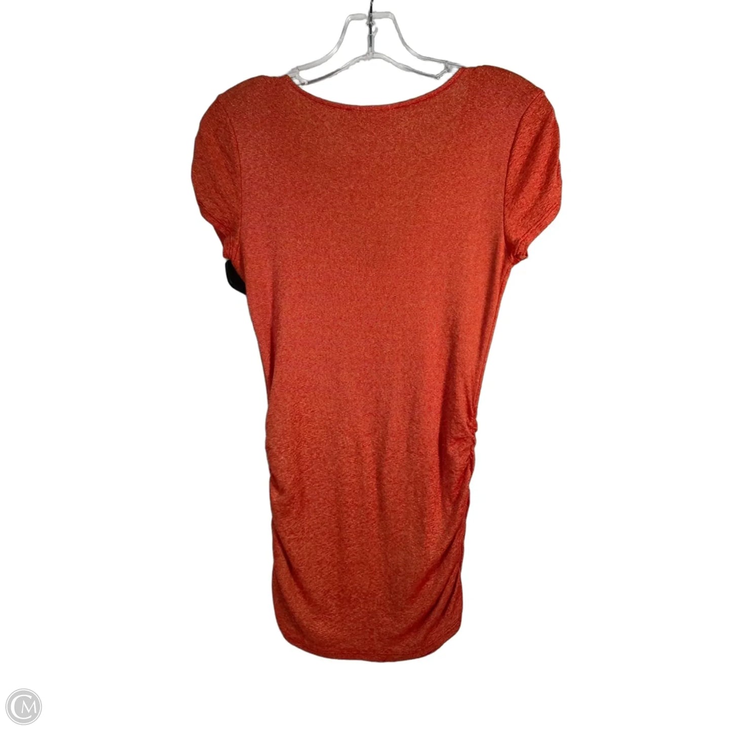 Top Short Sleeve By Michael Stars In Orange, Size: S