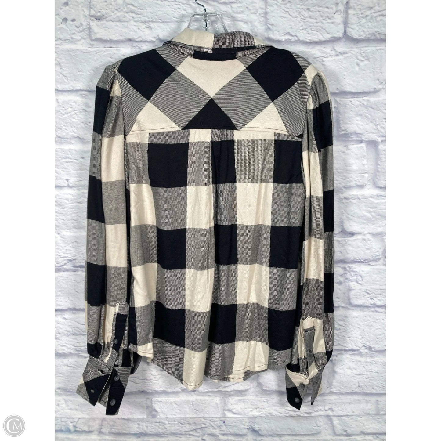 Top Long Sleeve By Sanctuary In Plaid Pattern, Size: Xs