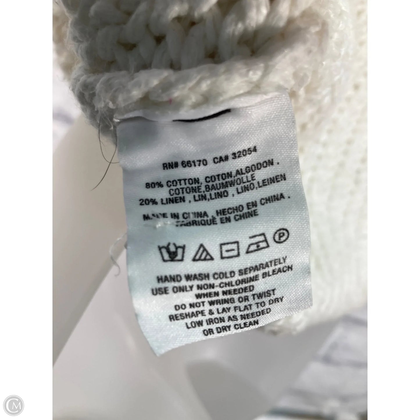 Vest Sweater By Moth In White, Size: Xs