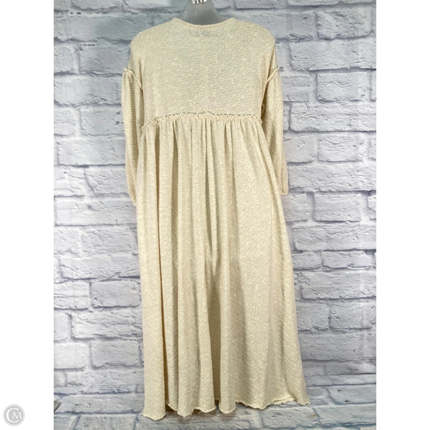 Dress Casual Midi By Free People In Cream, Size: Xs