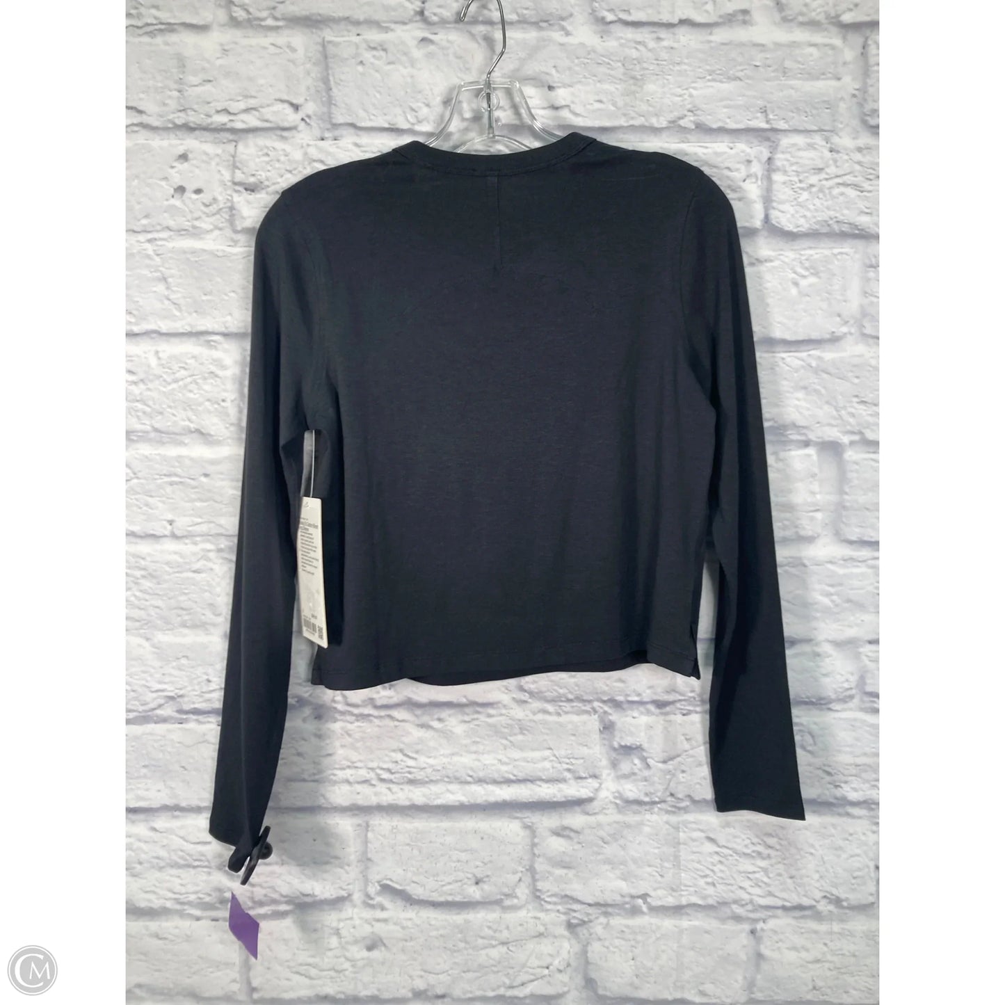 Athletic Top Long Sleeve Crewneck By Lululemon In Black, Size: 2