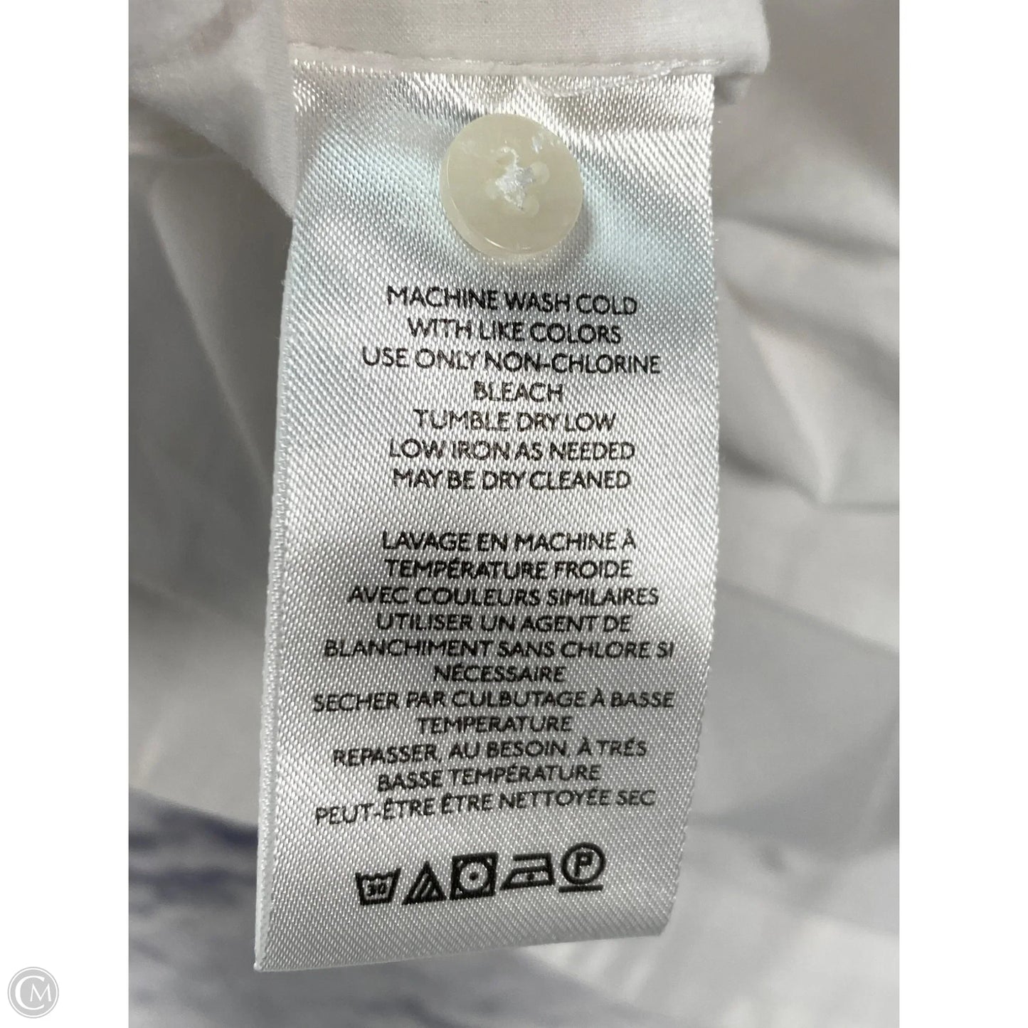 Top Long Sleeve By Maeve In White, Size: L