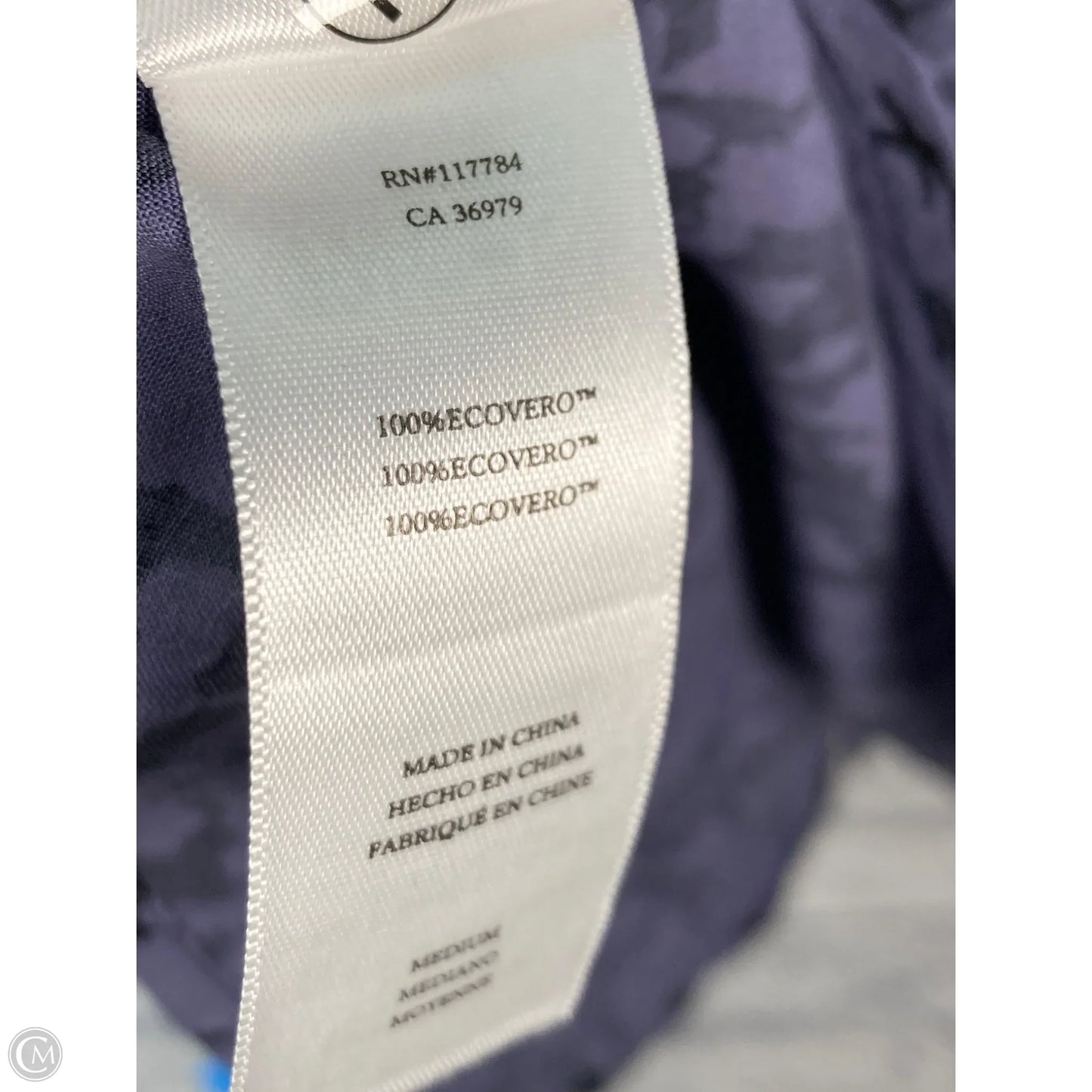 Blouse Long Sleeve By Rails In Black & Purple, Size: M