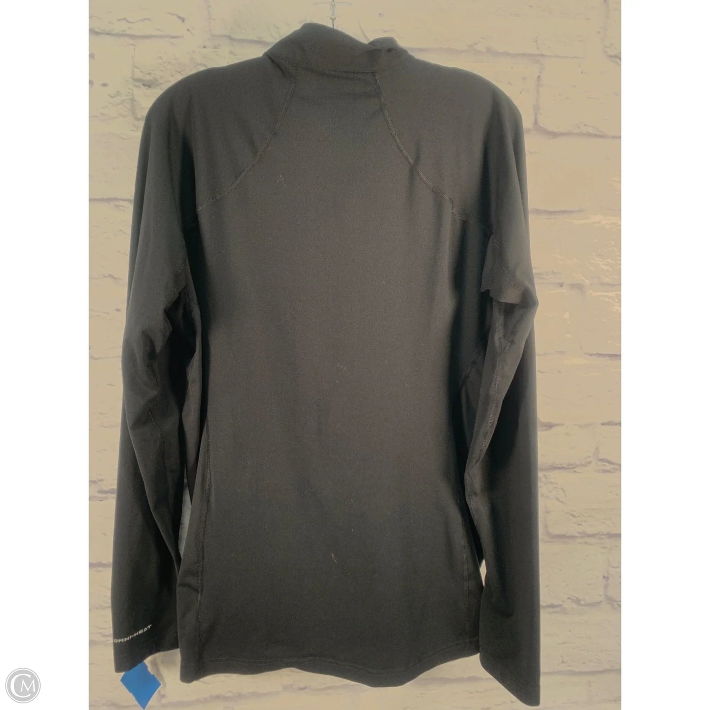 Athletic Top Long Sleeve Collar By Columbia In Black, Size: Xl