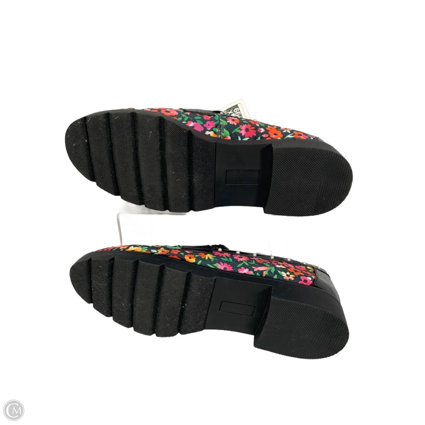Shoes Flats By Betsey Johnson In Black & Pink, Size: 9.5
