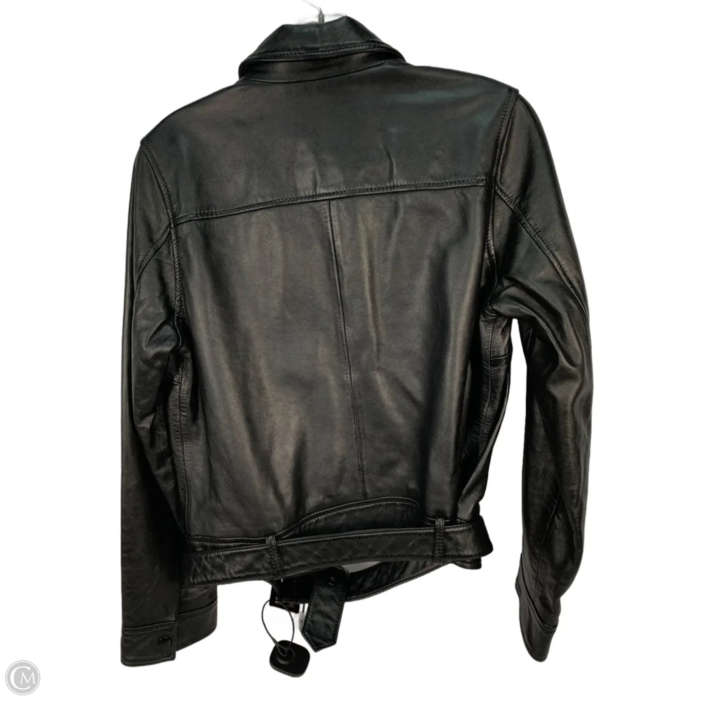 Jacket Leather By Lucky Brand In Black, Size: M