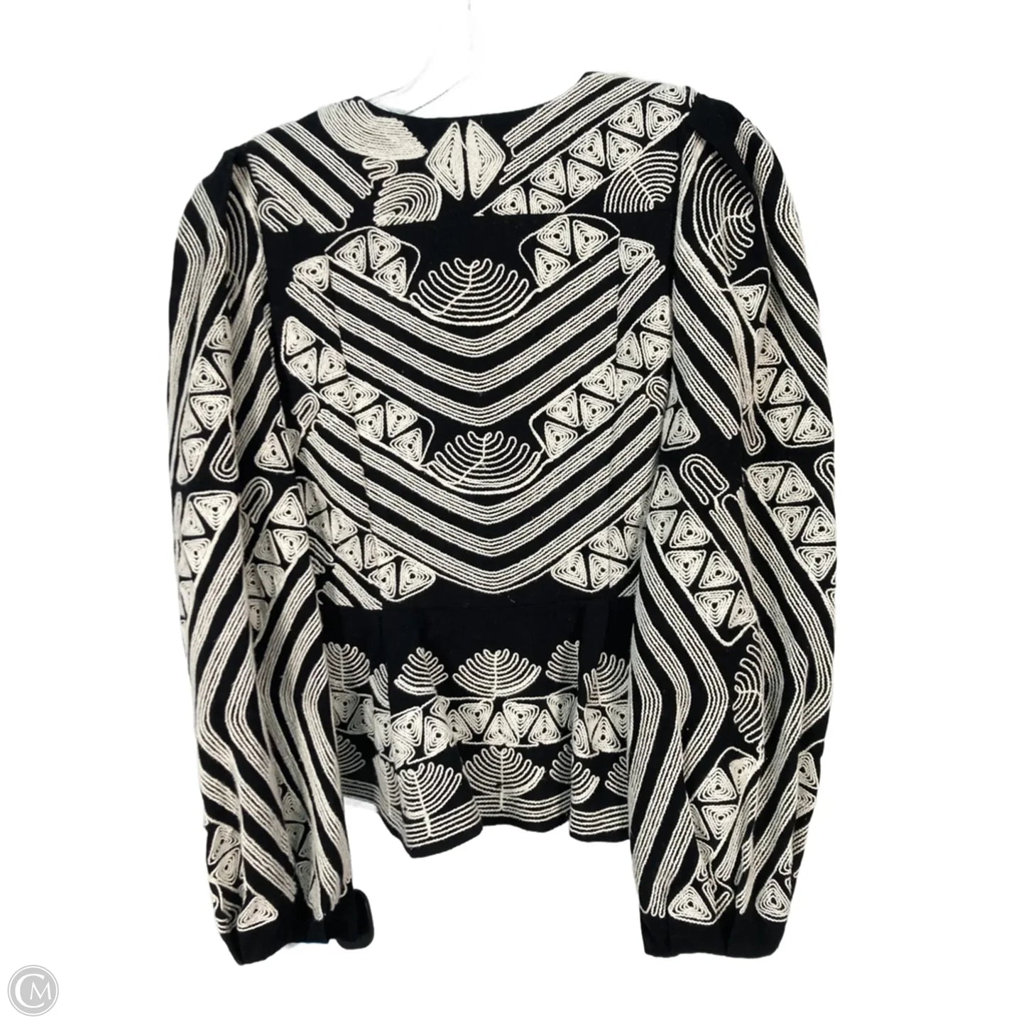 Jacket Other By Antonio Melani In Black & White, Size: S