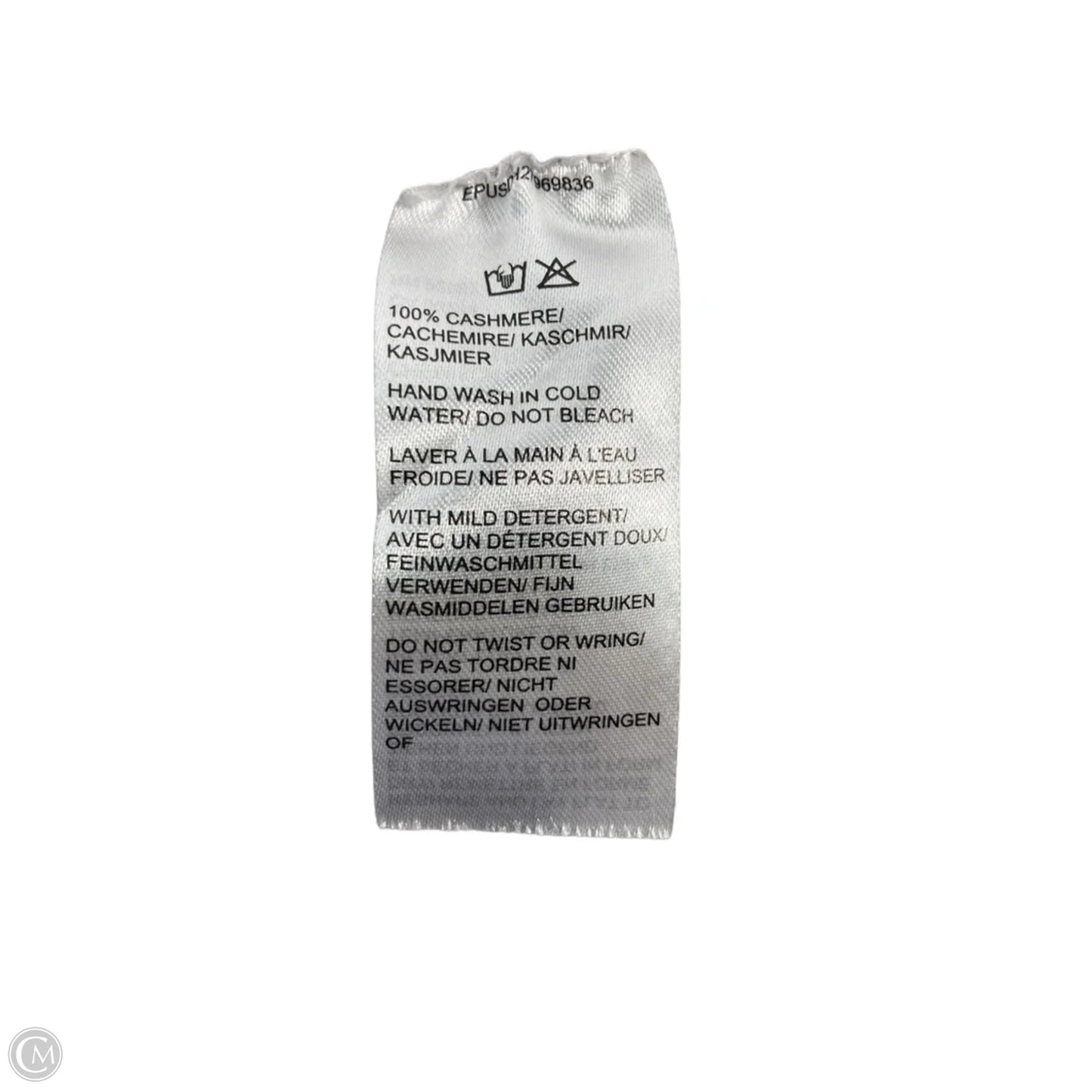 Sweater Cardigan Cashmere By Saks Fifth Avenue In Grey, Size: S