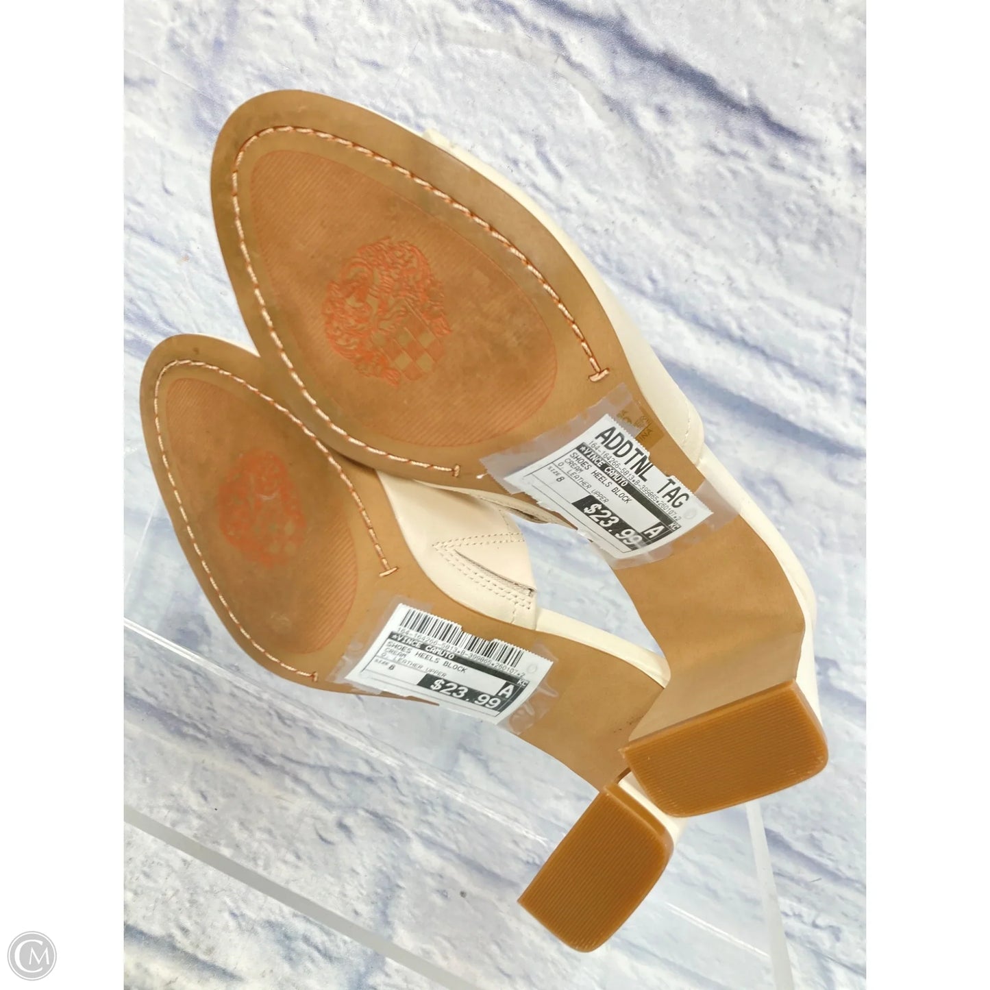 Shoes Heels Block By Vince Camuto In Cream, Size: 8