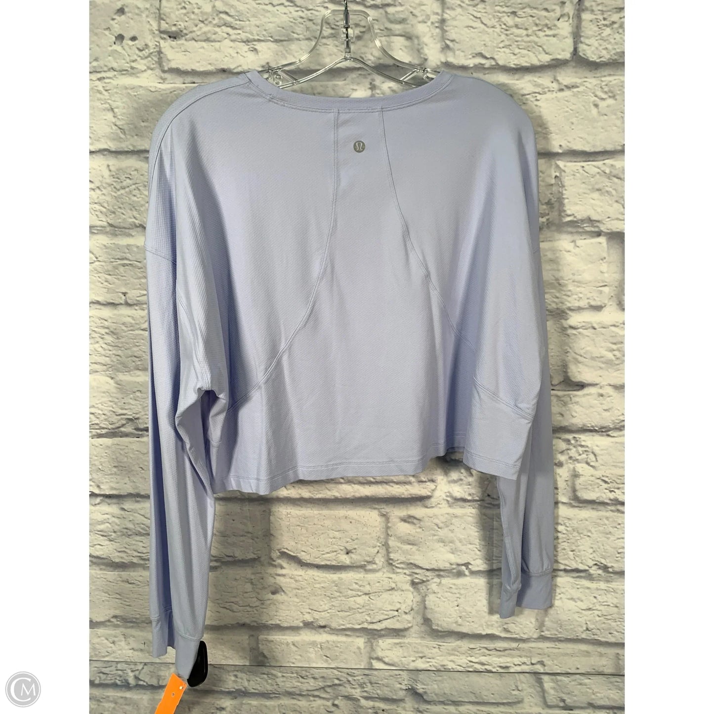 Athletic Top Long Sleeve Crewneck By Lululemon In Blue, Size: M