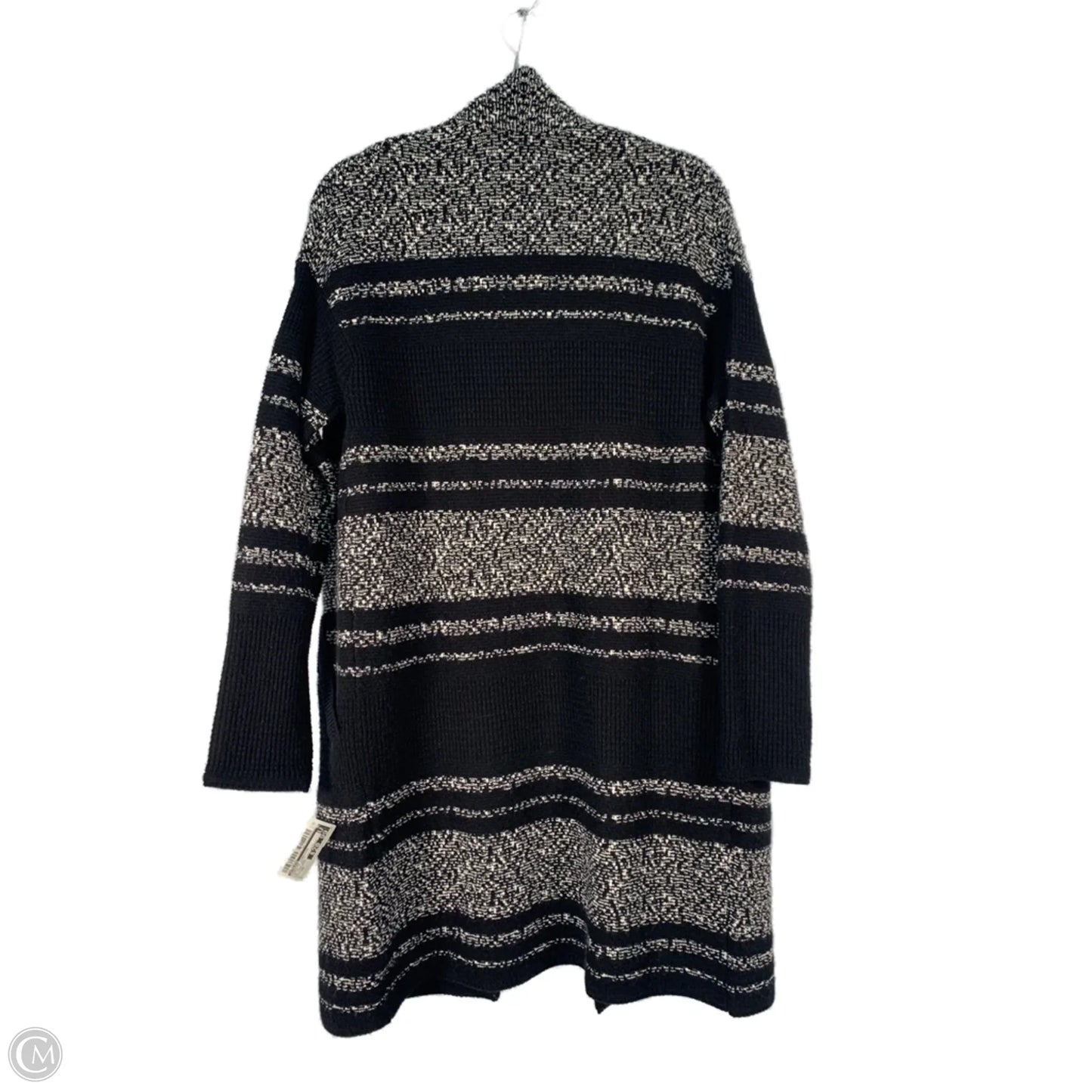 Sweater Cardigan By Athleta In Black & White, Size: Xs