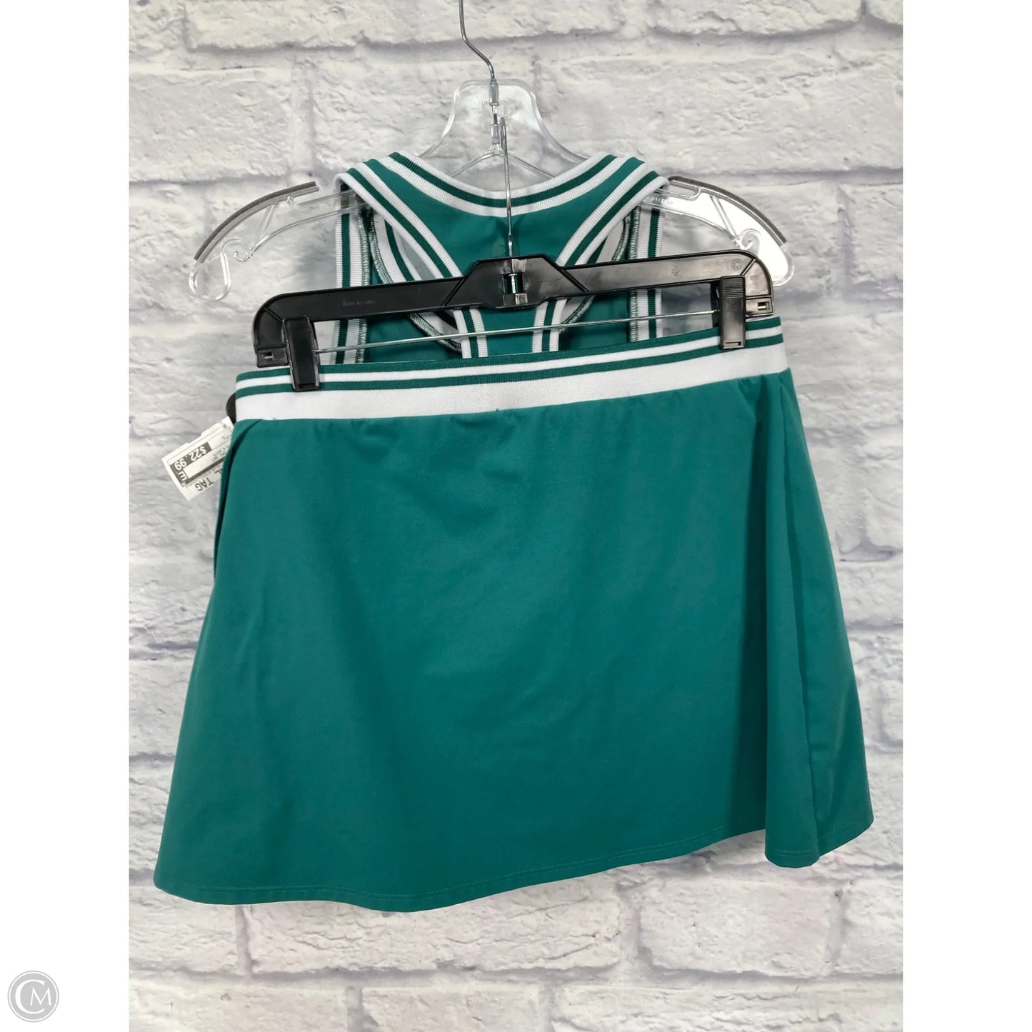 Skort 2pc Set By Glyder In Green & White, Size: L