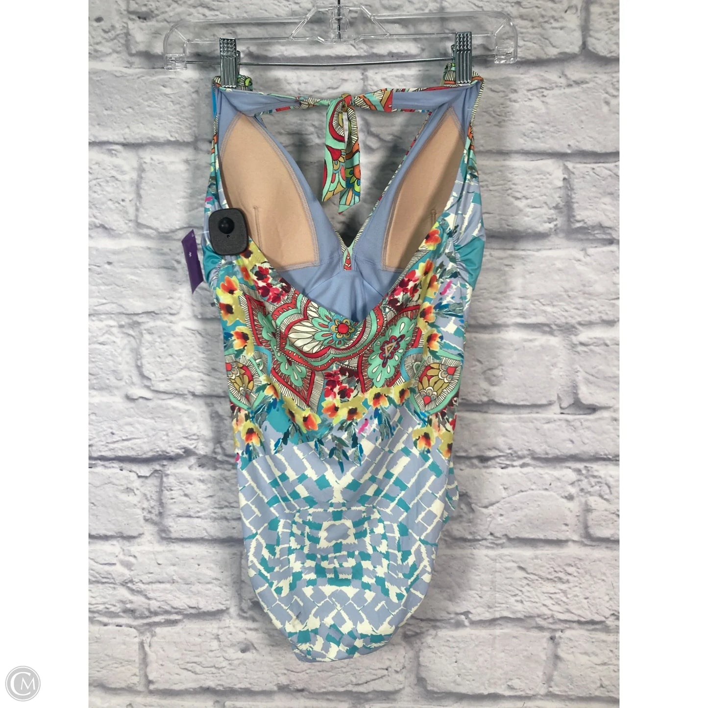 Swimsuit By Johnny Was In Blue & Green, Size: S