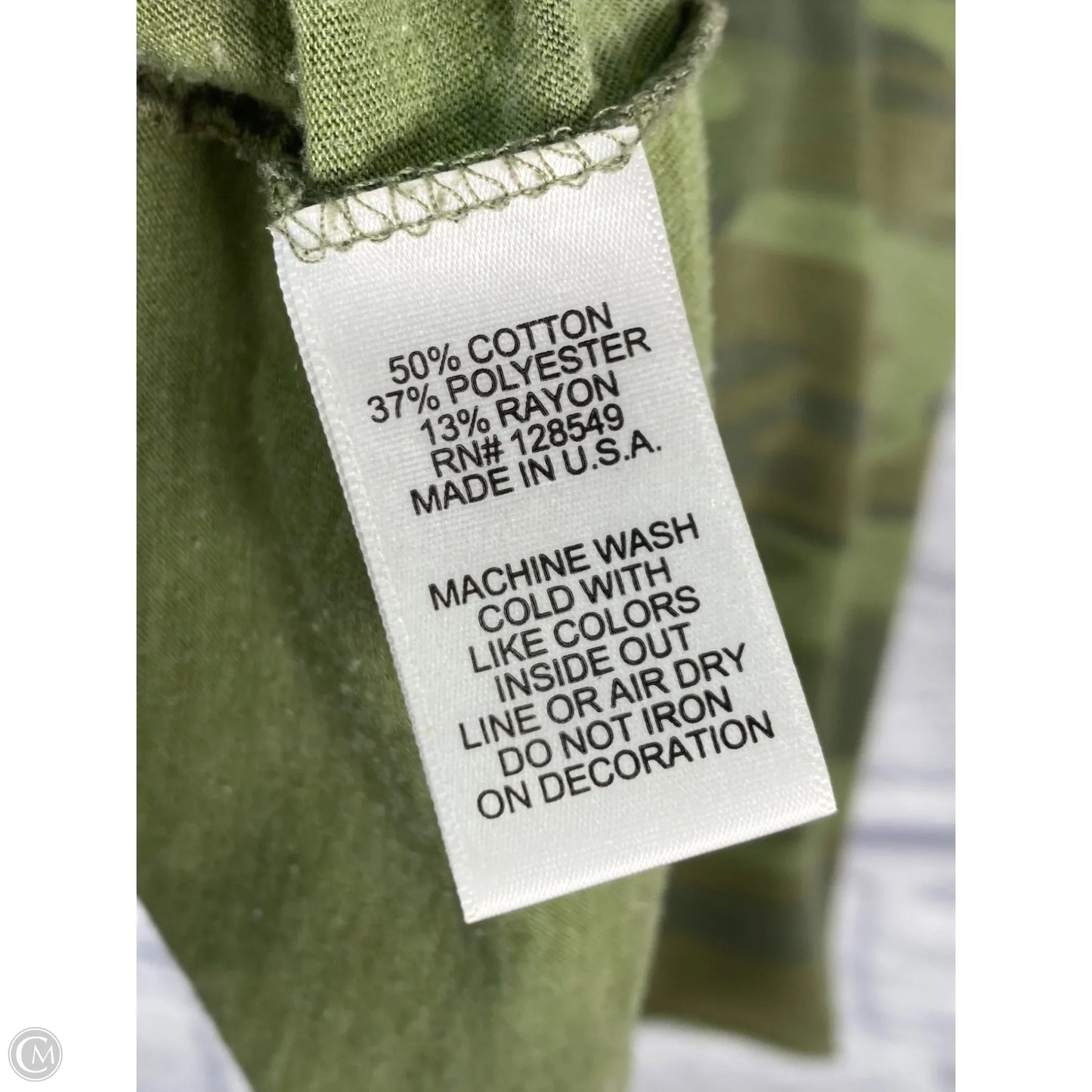 Top Short Sleeve By Clothes Mentor In Camouflage Print, Size: S