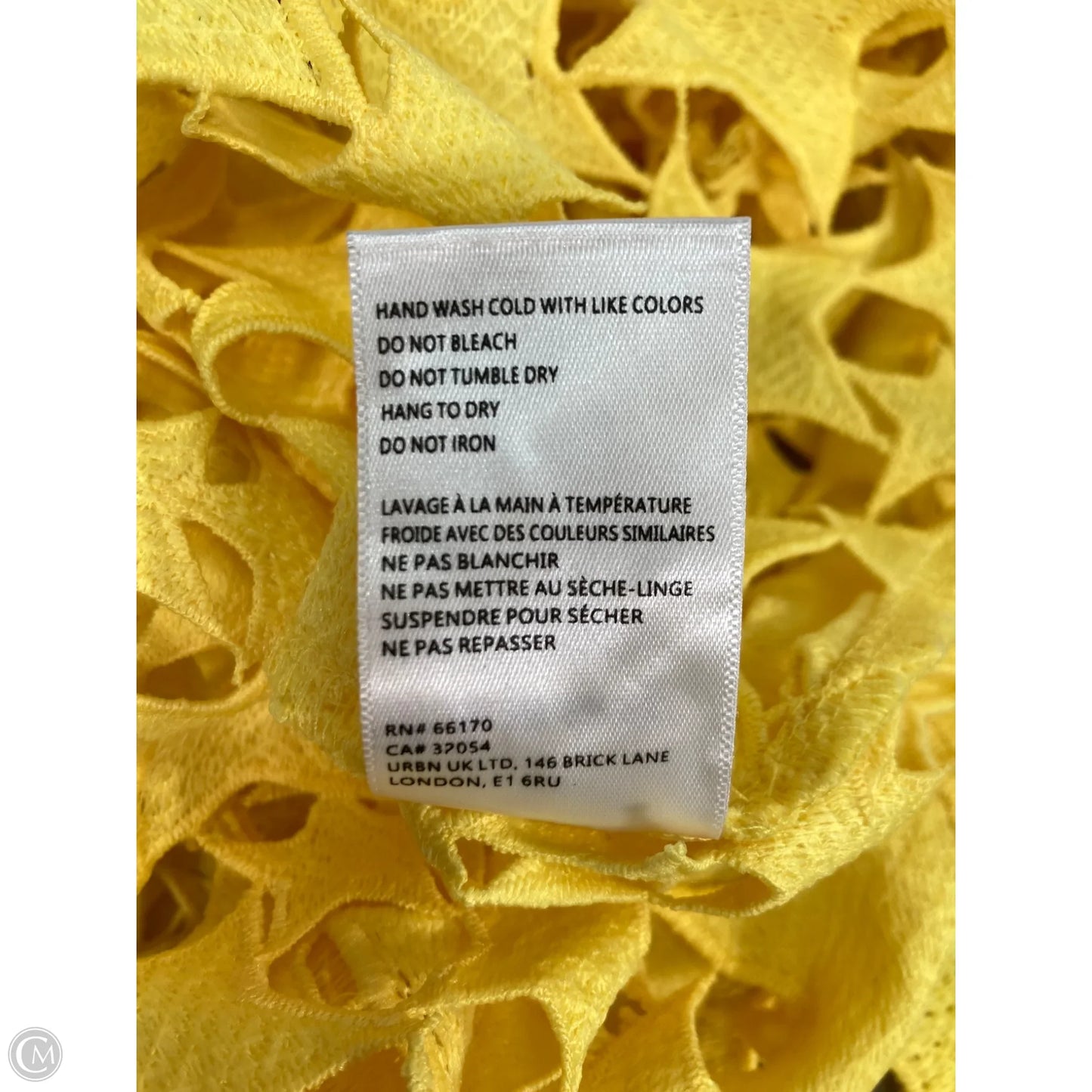 Swimwear Cover-up By Maeve In Yellow, Size: Osfm