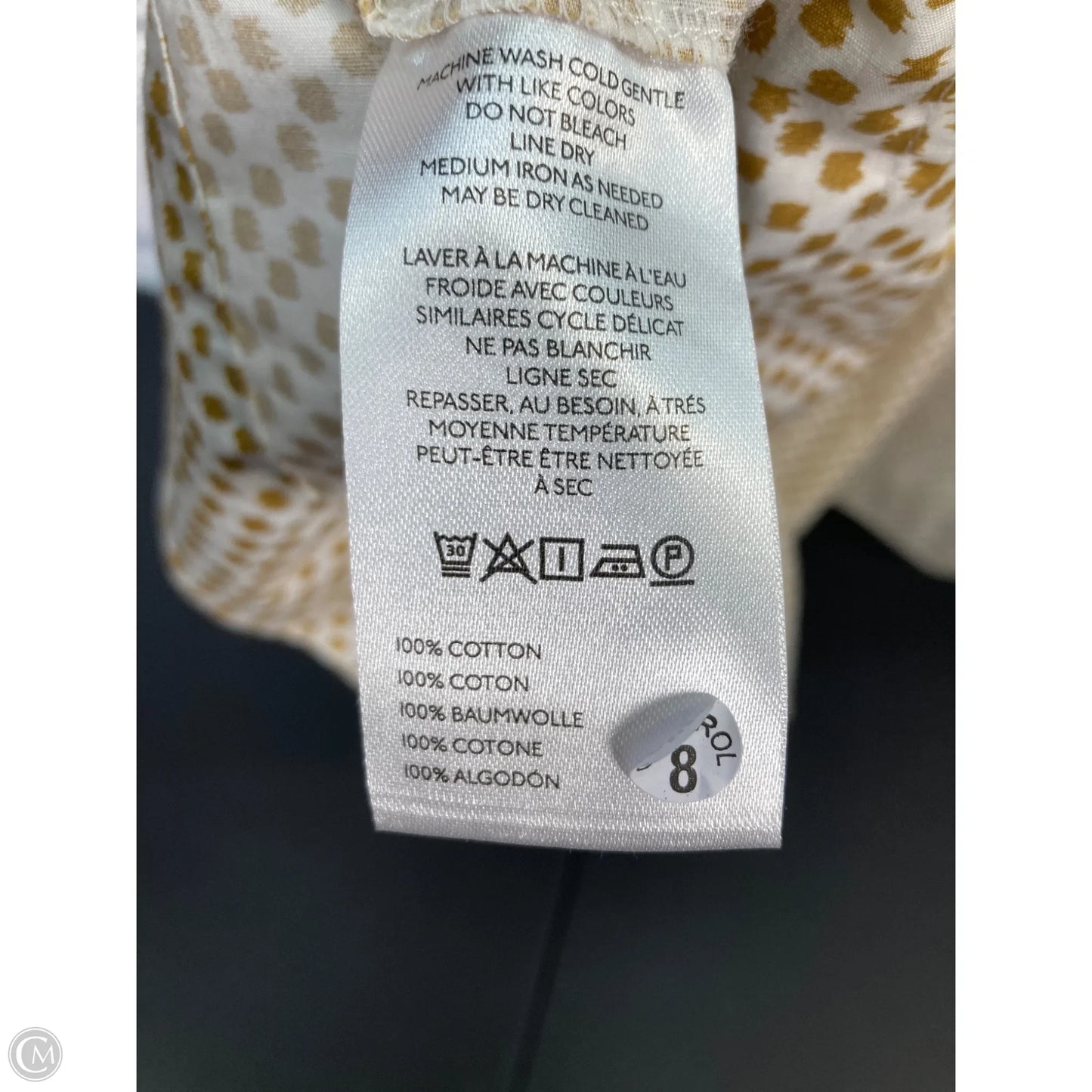 Dress Casual Maxi By Anthropologie In White & Yellow, Size: Xs