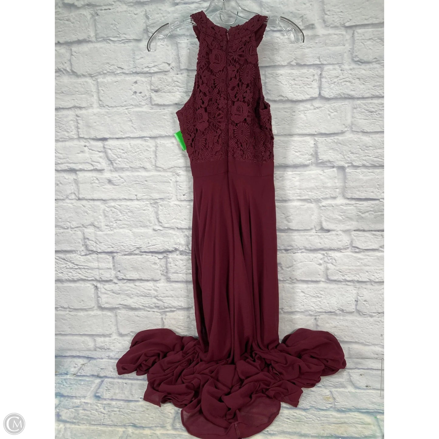 Dress Party Long By Lulus In Maroon, Size: Xs