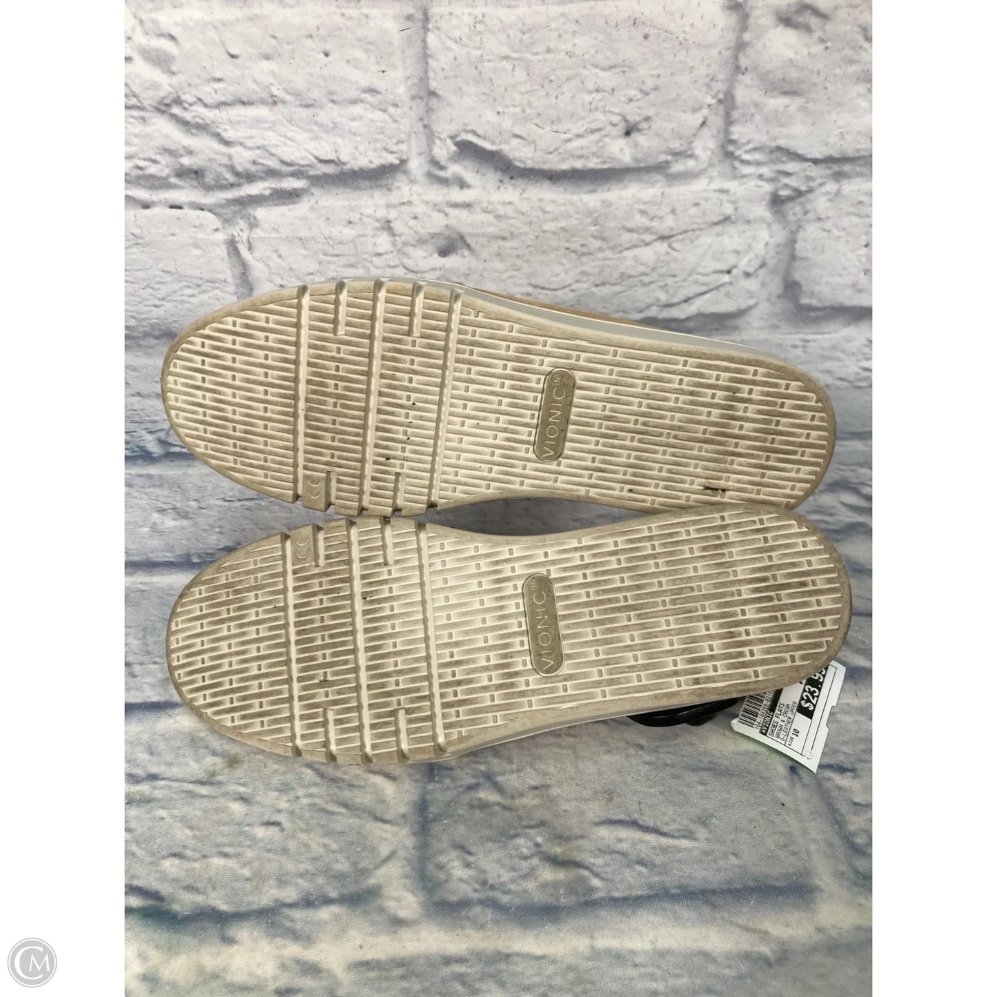 Shoes Flats By Vionic In Brown & Cream, Size: 10