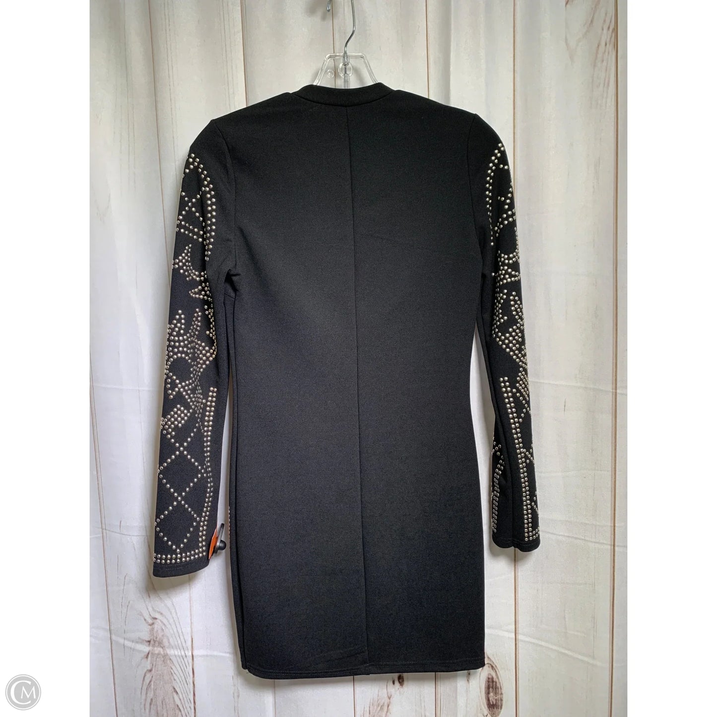 Dress Casual Short By Mango In Black & Gold, Size: S