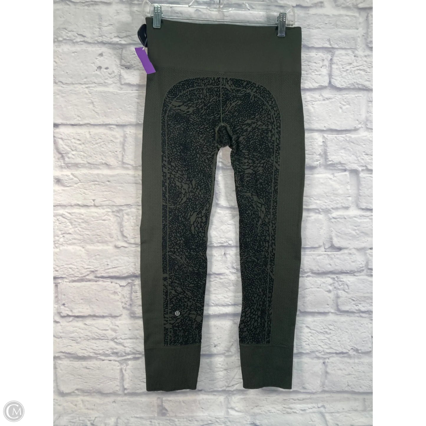 Athletic Leggings By Lululemon In Green, Size: M