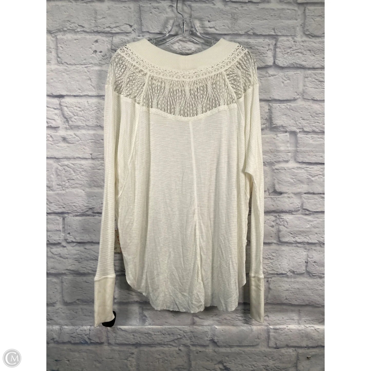 Top Long Sleeve By Free People In White, Size: M
