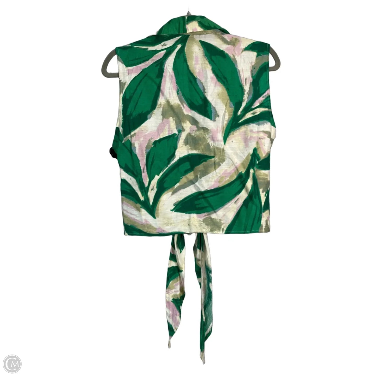 Top Sleeveless By Lulumari In Green, Size: Xl