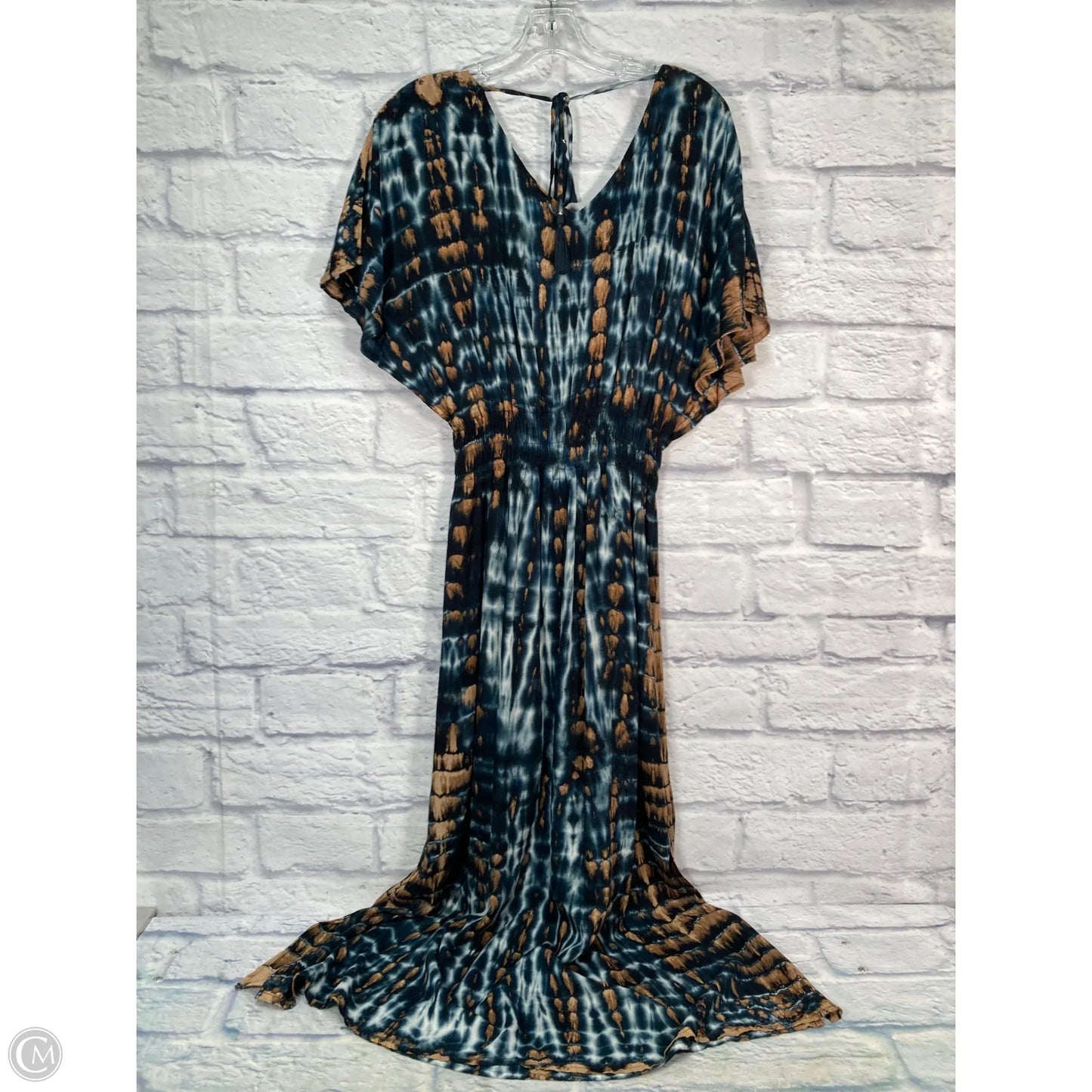 Dress Casual Maxi By Tiare Hawaii In Blue & Brown, Size: S