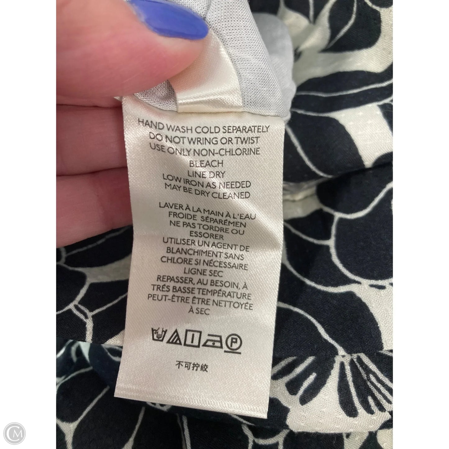 Top Sleeveless By Anthropologie In Black & Cream, Size: Xl