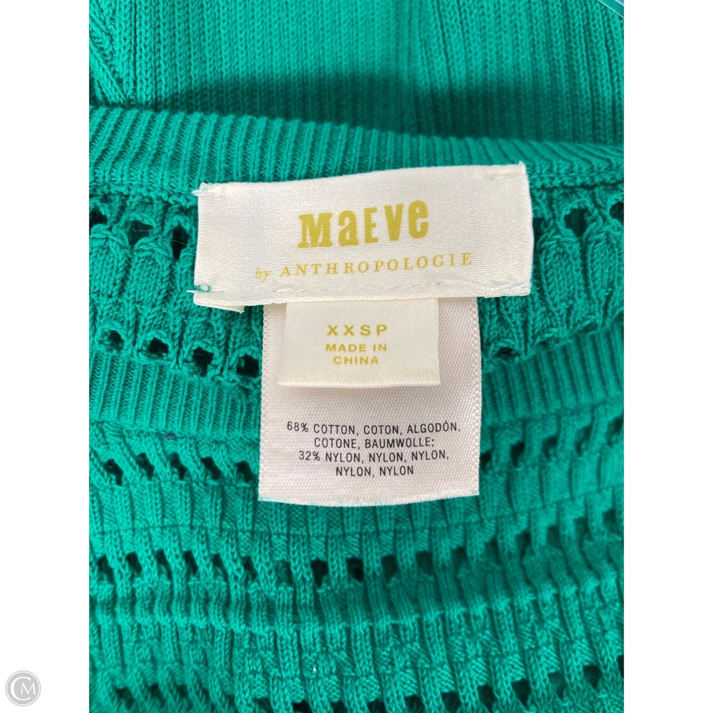 Dress Casual Short By Maeve In Green, Size: Xxsp